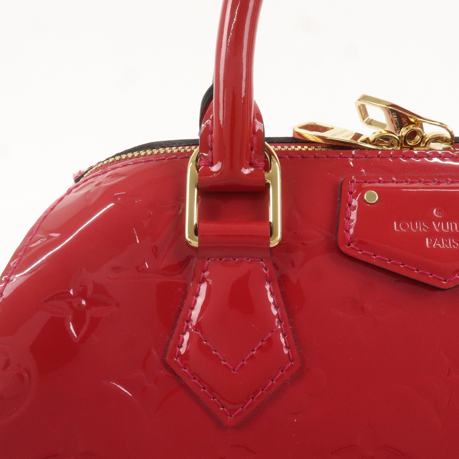 Louis Vuitton Monogram Vernis Montana Hand Bag Rose Indien M90084