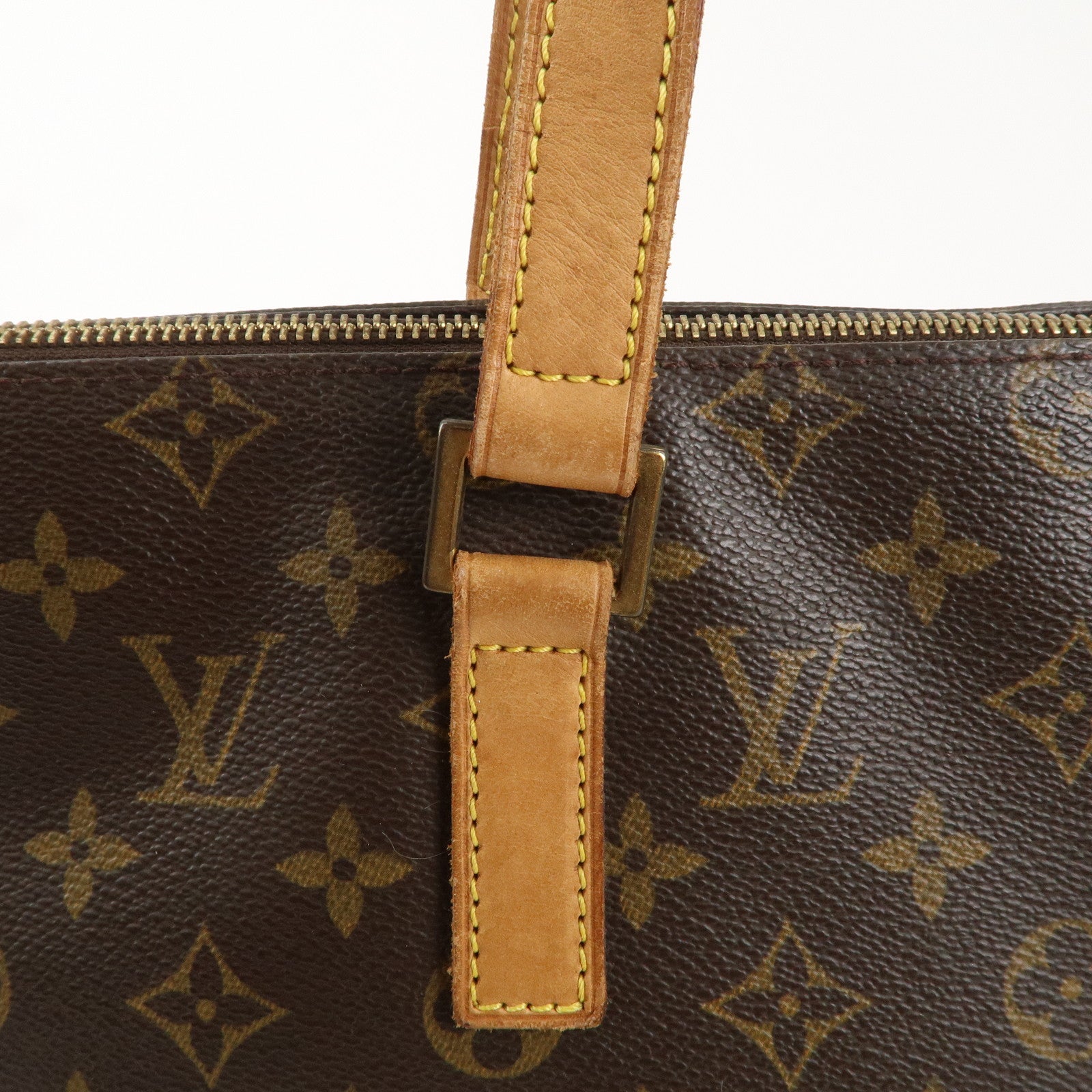 Louis Vuitton Monogram Cabas Mezzo Tote Bag Brown M51151