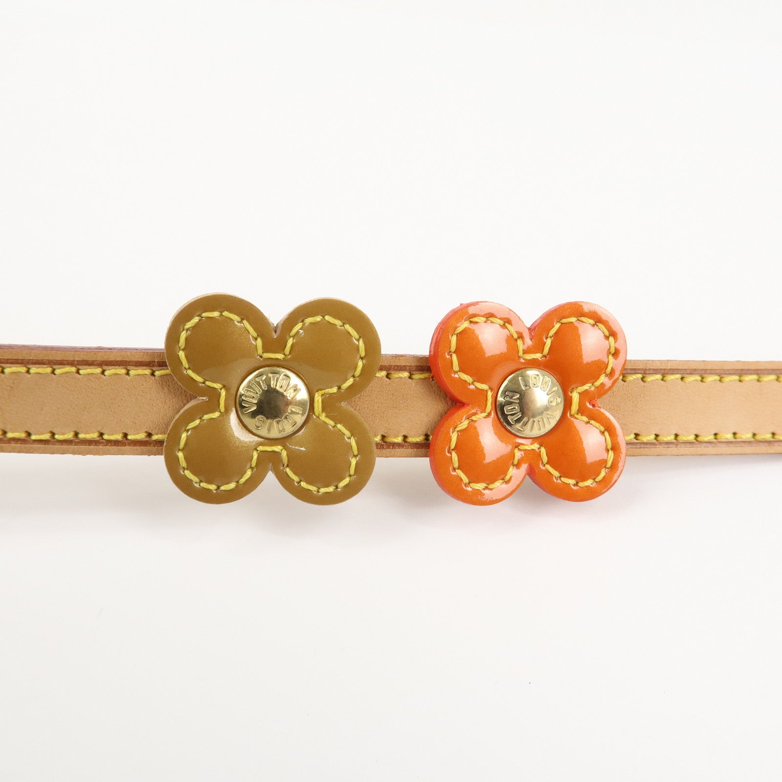 Louis Vuitton Flower Lexington Vernis Flower Belt M92255