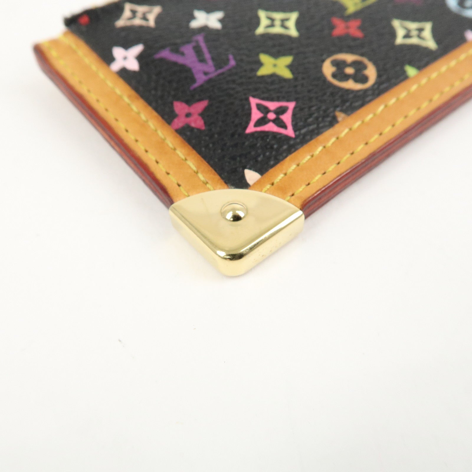 Louis Vuitton Monogram Multi Color Pochette Cles Noir M92654 Used