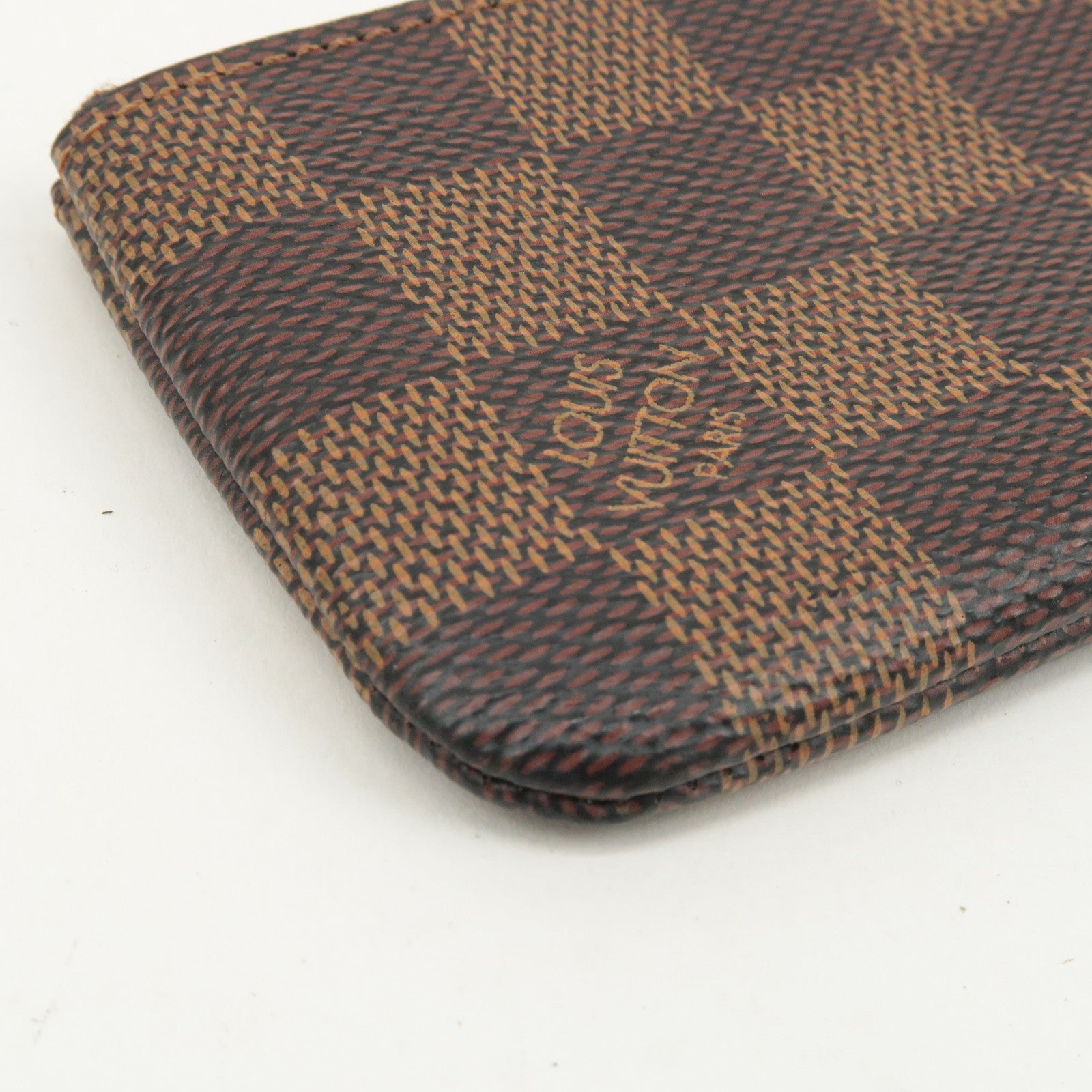 Louis Vuitton Damier Pochette Cles Coin Case Brown N62658