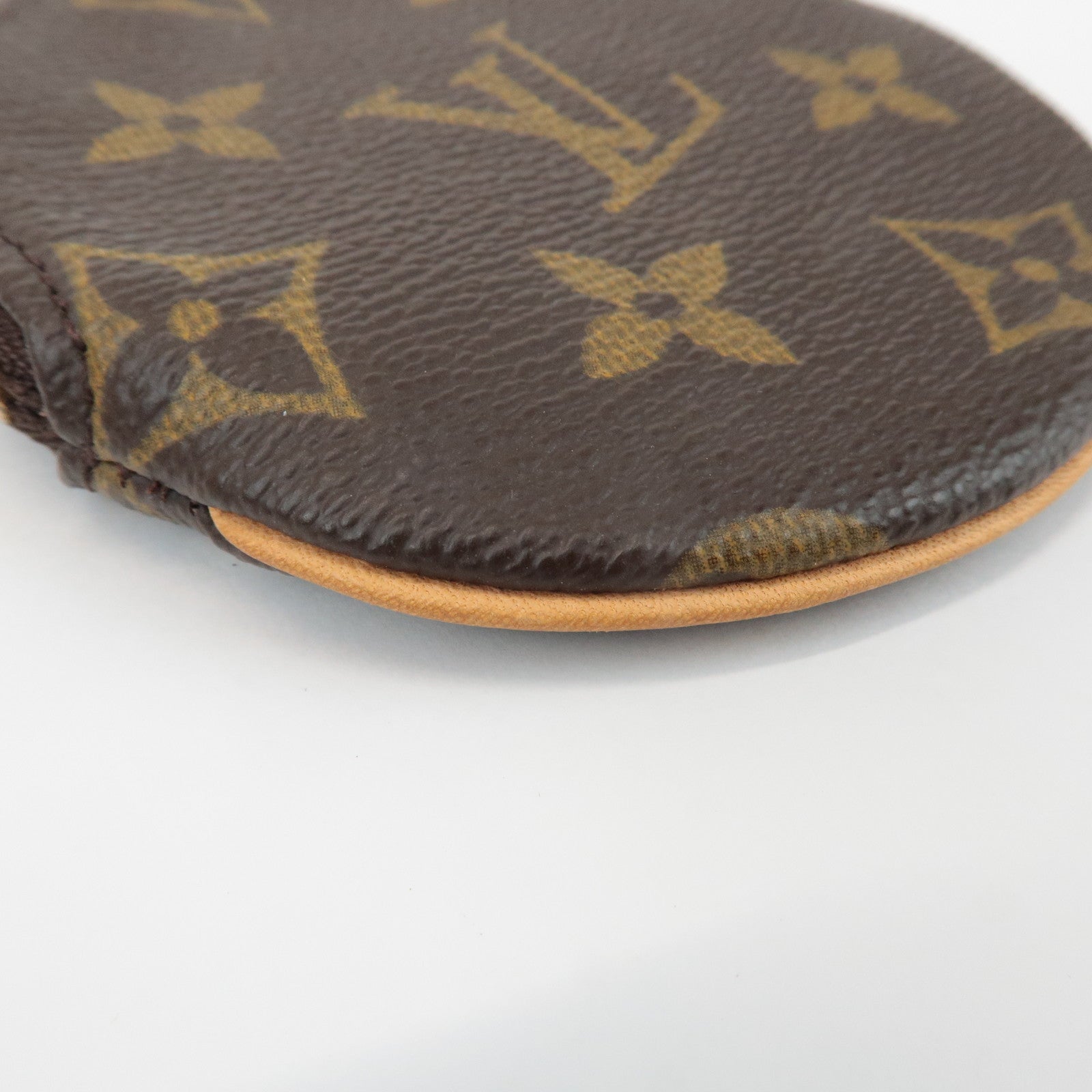 Louis Vuitton Monogram Porte Monnaie Rond Coin Case M61926 Used