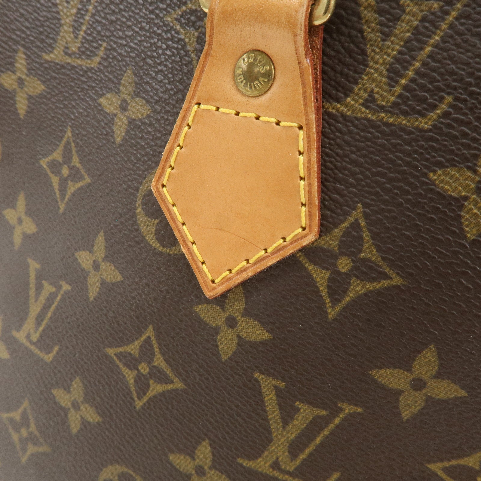 Louis Vuitton Monogram Alma Hand Bag Brown M51130