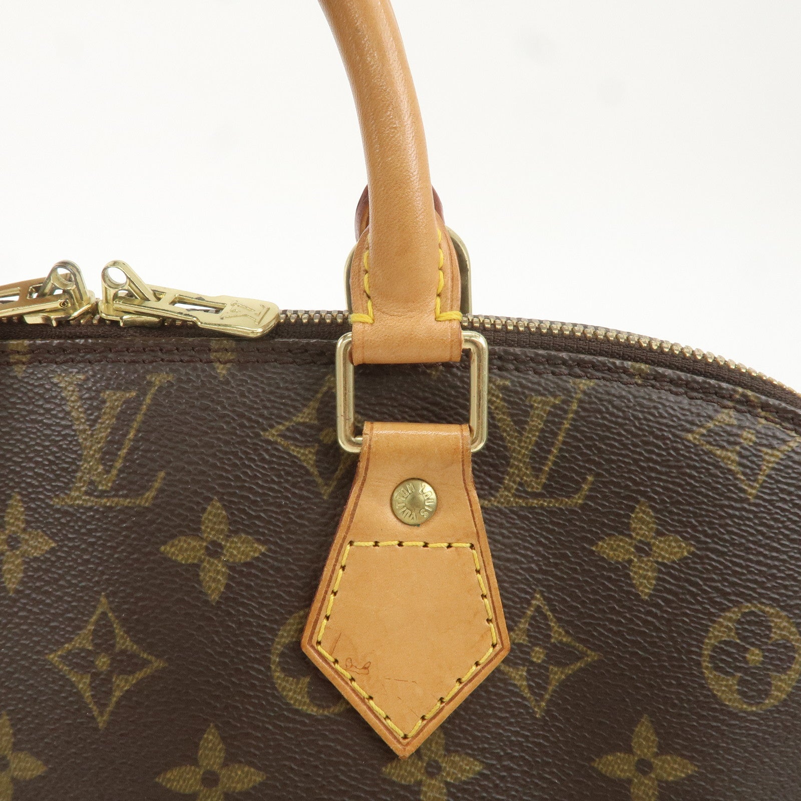 Louis Vuitton Monogram Alma Hand Bag Brown M51130