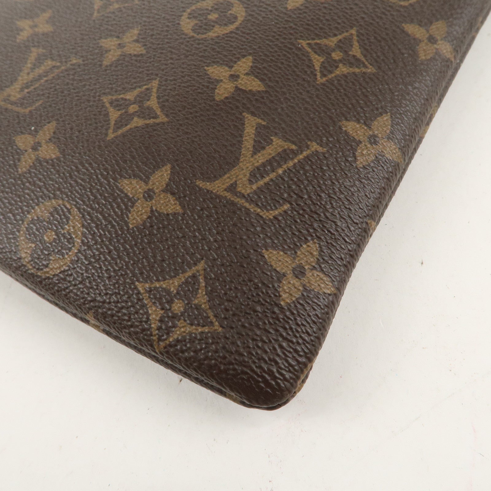 Louis Vuitton Monogram Daily Pouch Clutch Bag Noir Brown M62048