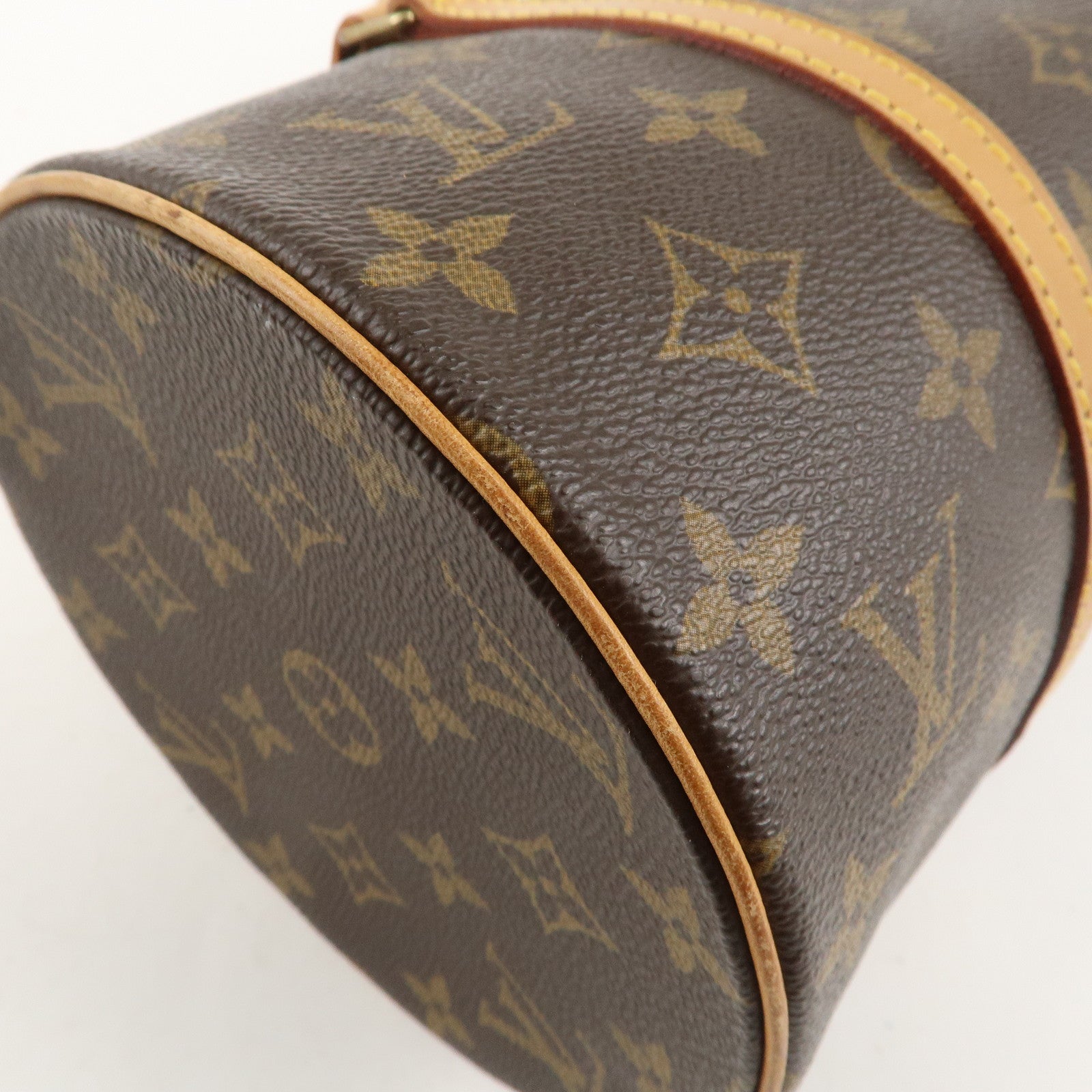 Louis Vuitton Monogram Papillon 30 Hand Bag 
Pouch Brown M51385