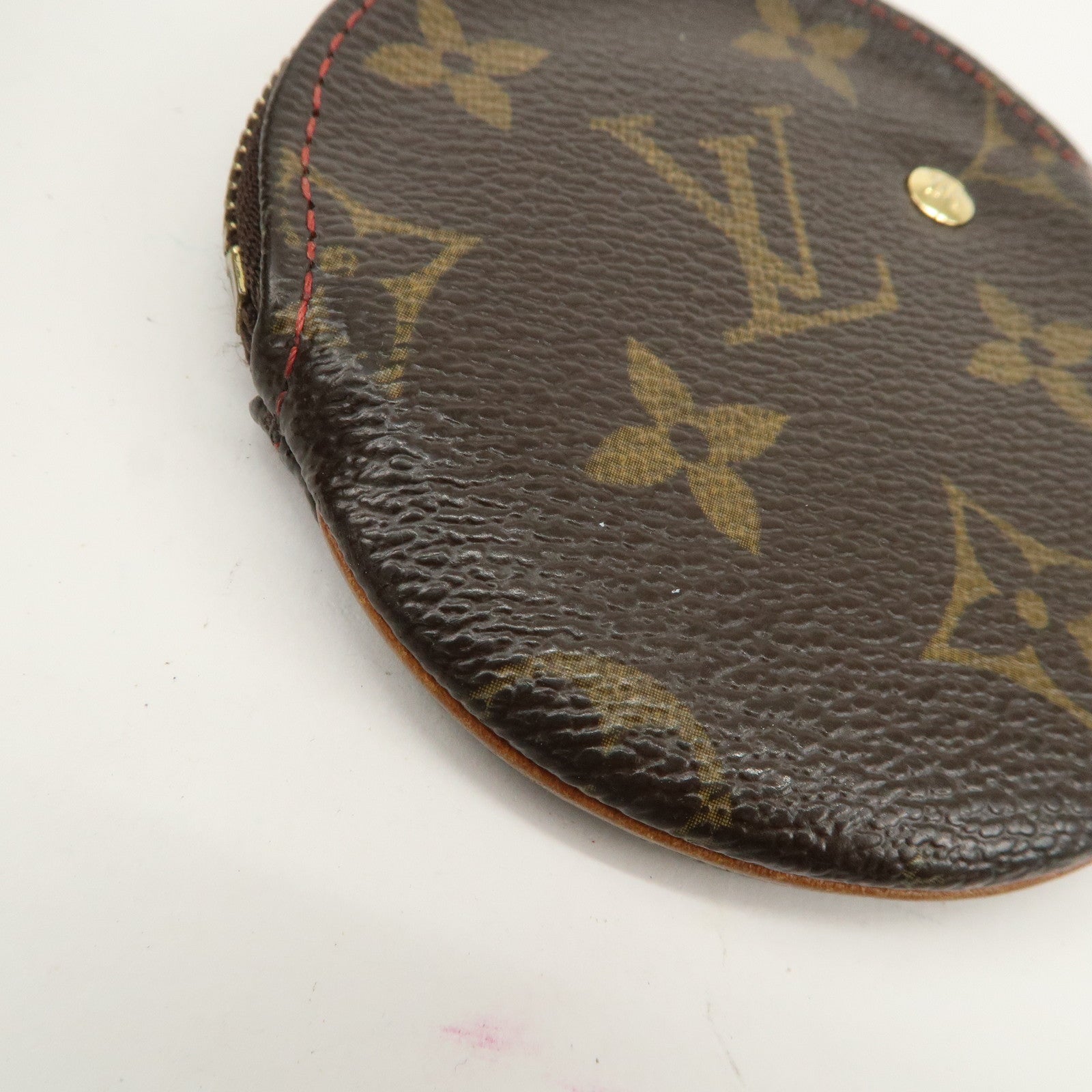 Louis Vuitton Monogram Cherry Porte Monnaie Rond Coin Case M95043 Used