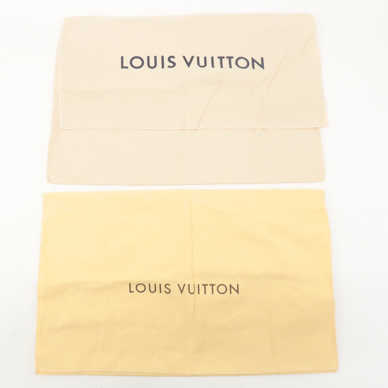 Louis Vuitton Set of 10 Dust Bag Storage Bag Flap Drawstring Beige