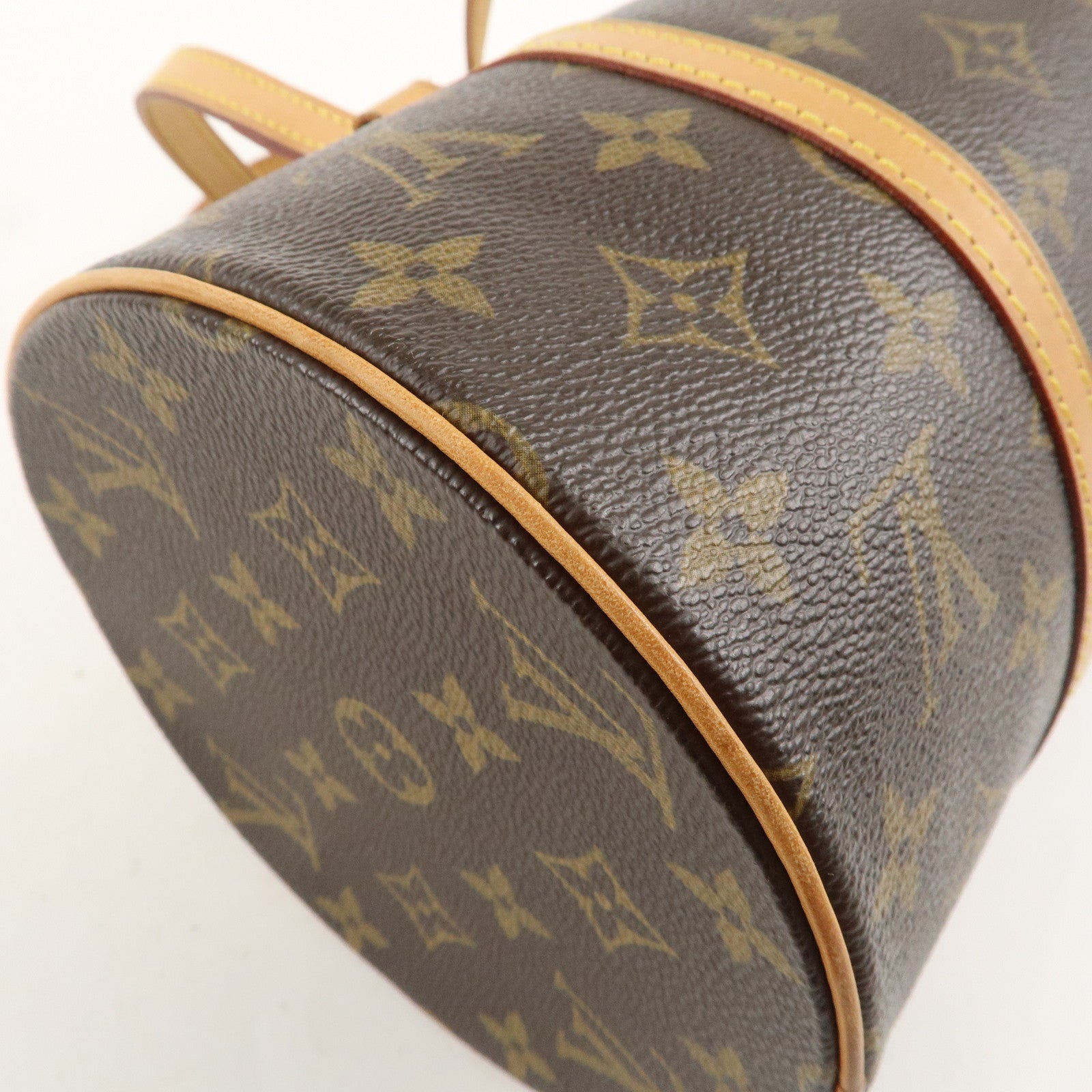 Louis Vuitton Monogram Papillon 30 Hand Bag 
Pouch Brown M51385