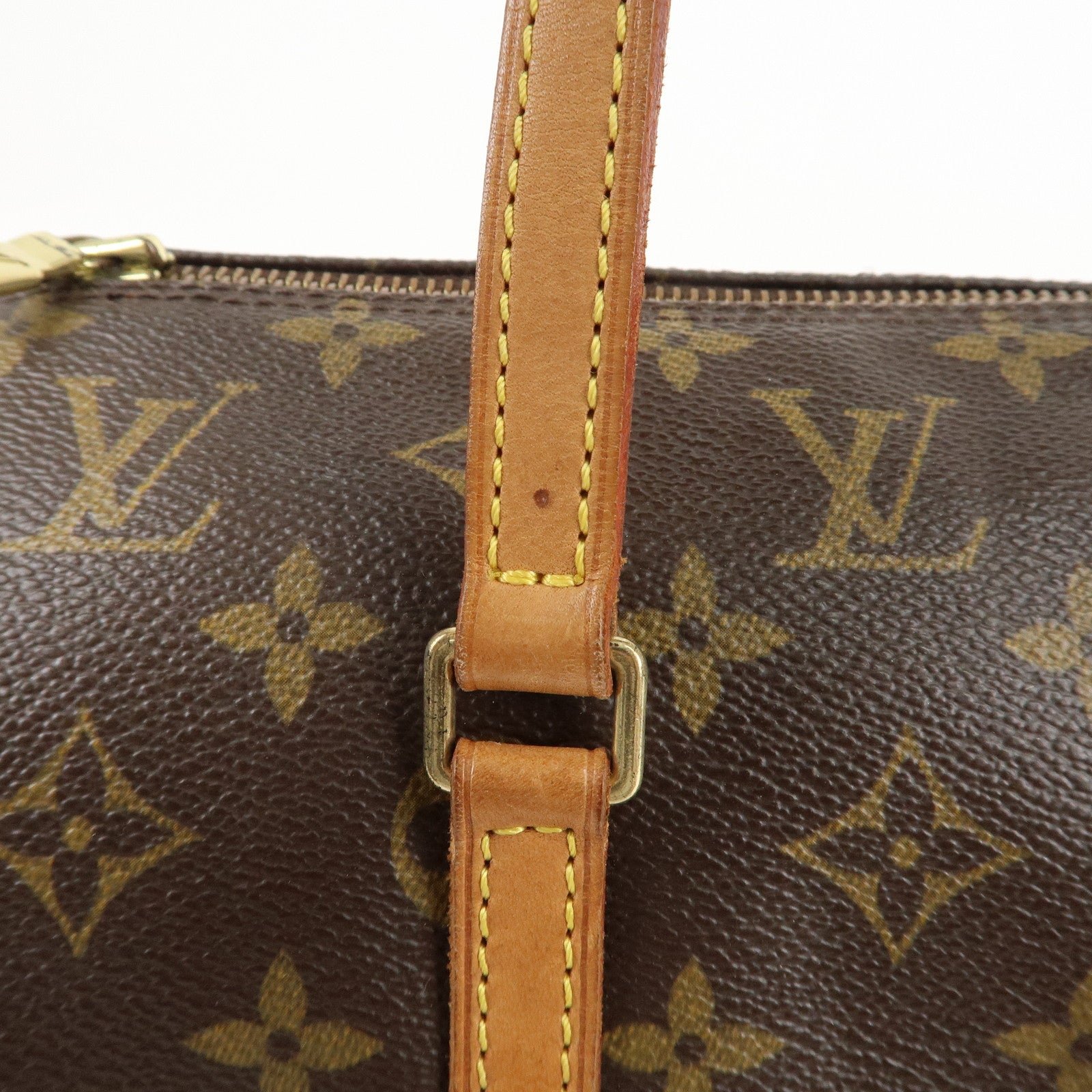 Louis Vuitton Monogram Papillon 30 Hand Bag New Style Brown M51385 Used