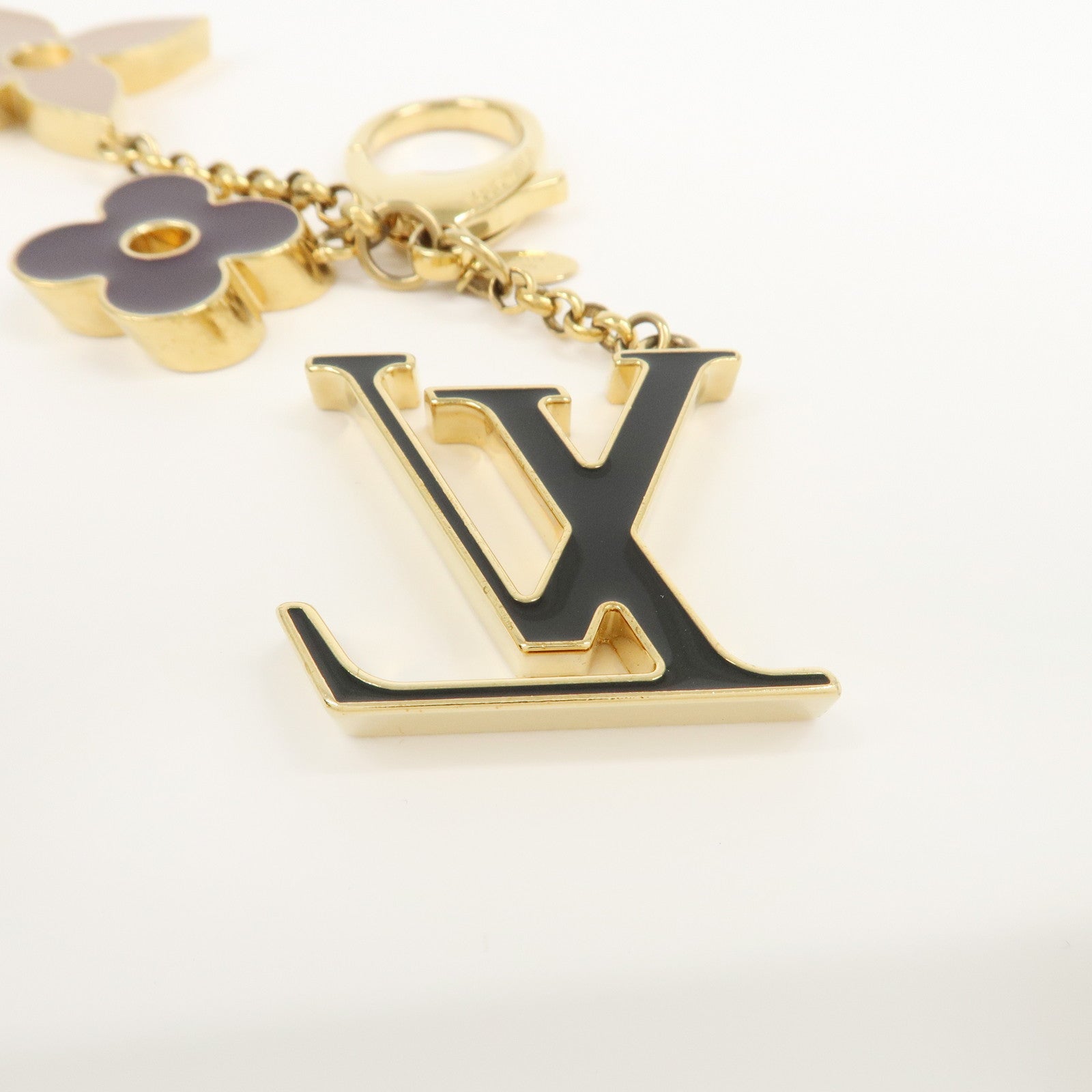 Louis Vuitton Fleur de Monogram Key Chain Bag Charm M67119 Used