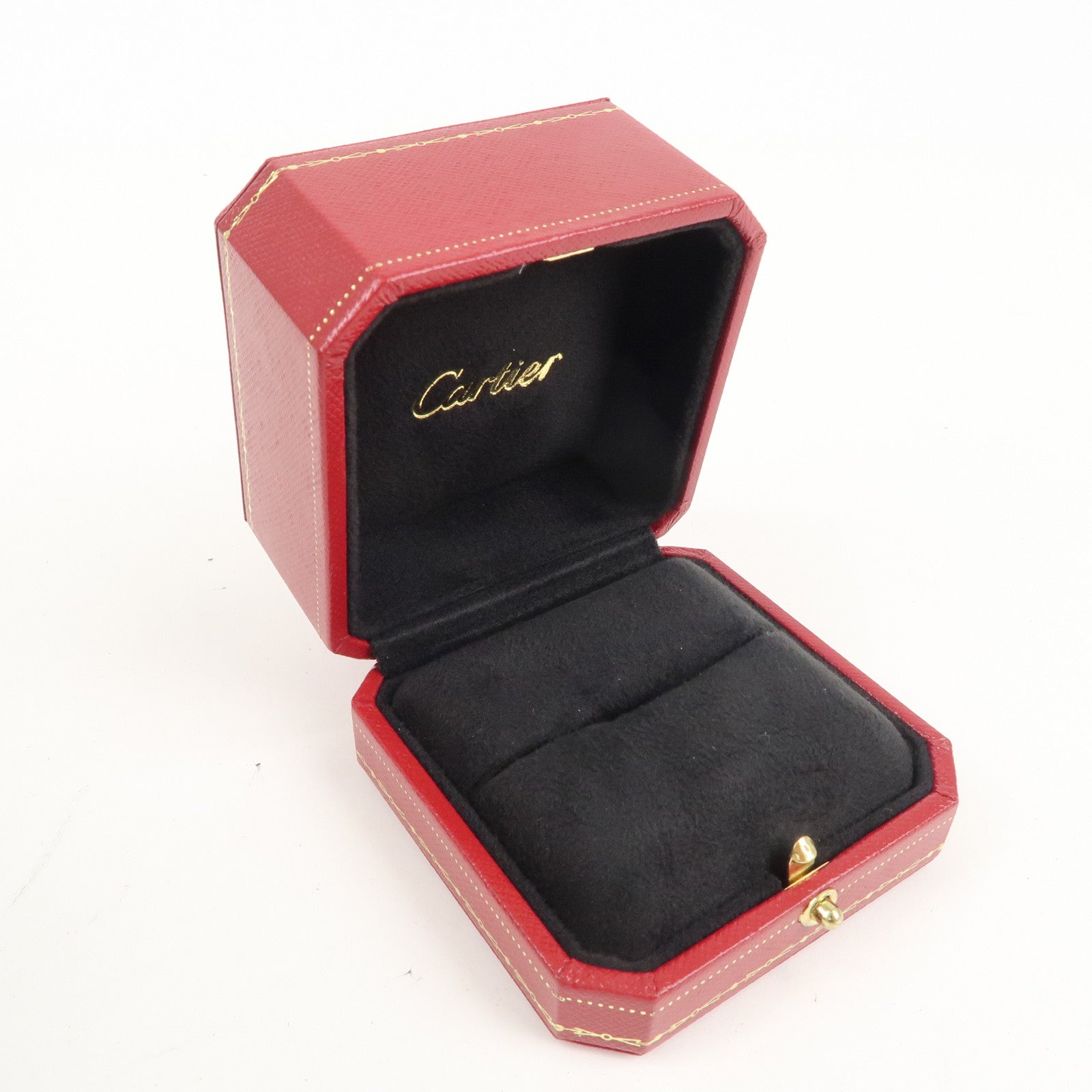 Cartier Set of 2 Ring Box Display Box Jewelry Box For Ring Red