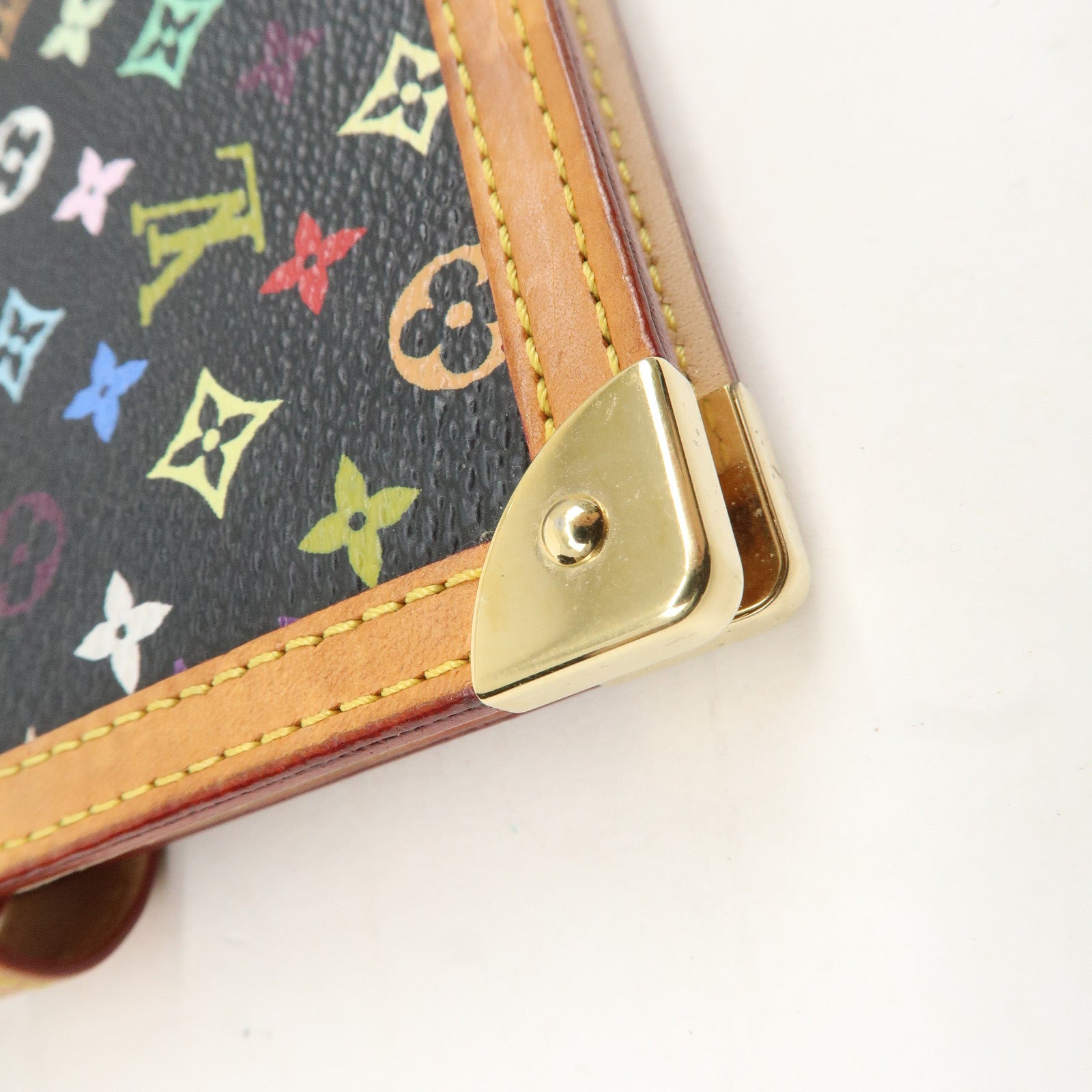 Louis Vuitton Monogram Multi Color Agenda PM Planner Cover R20895 Used