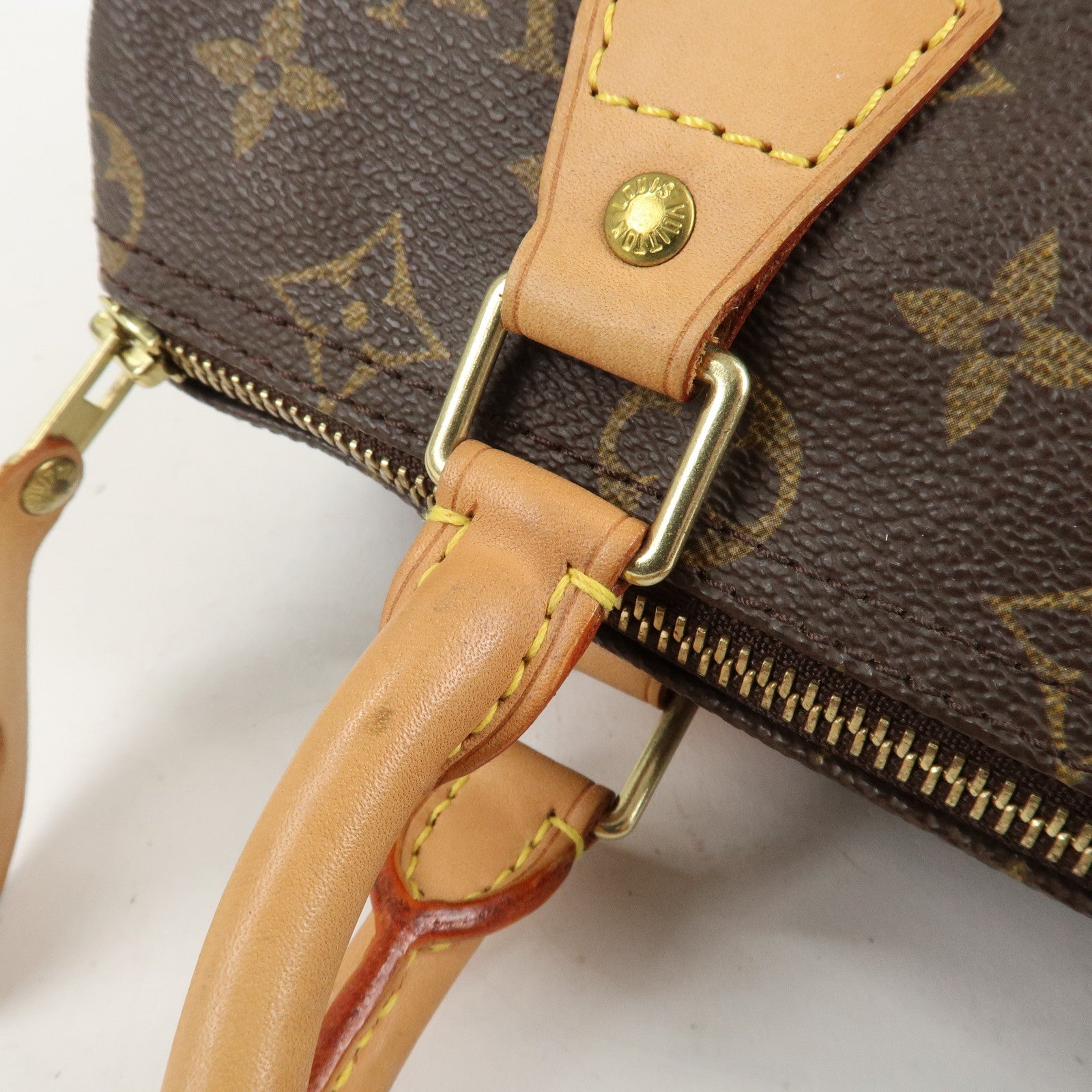 Louis Vuitton Monogram Speedy 25 Hand Bag Boston Bag M41528 Used