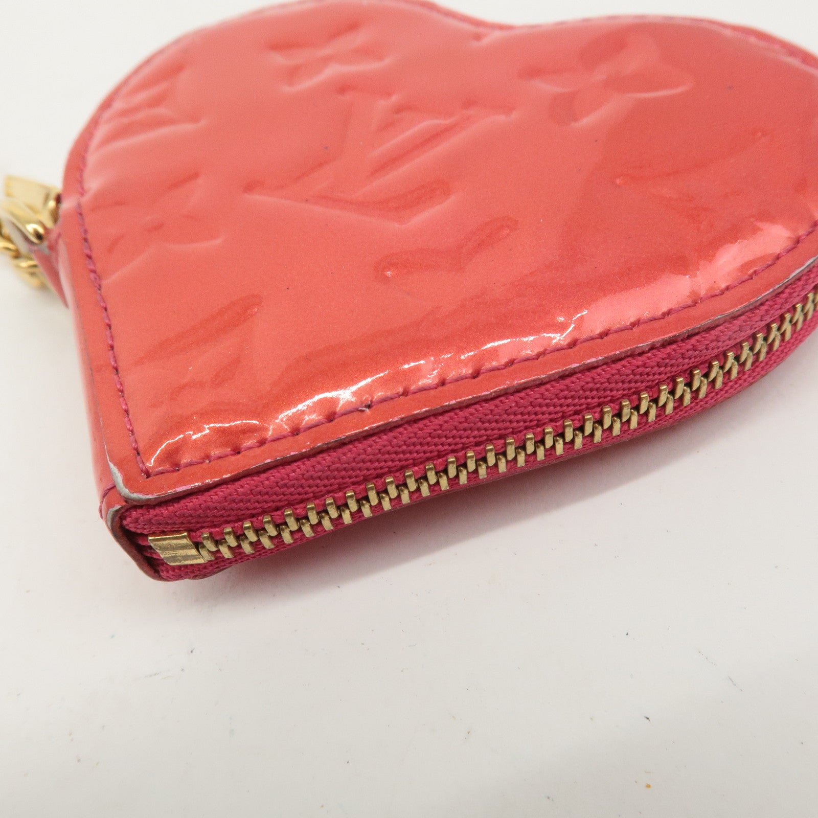 Louis Vuitton Monogram Vernis Porte Monnaie Coeur Coin Case M90006