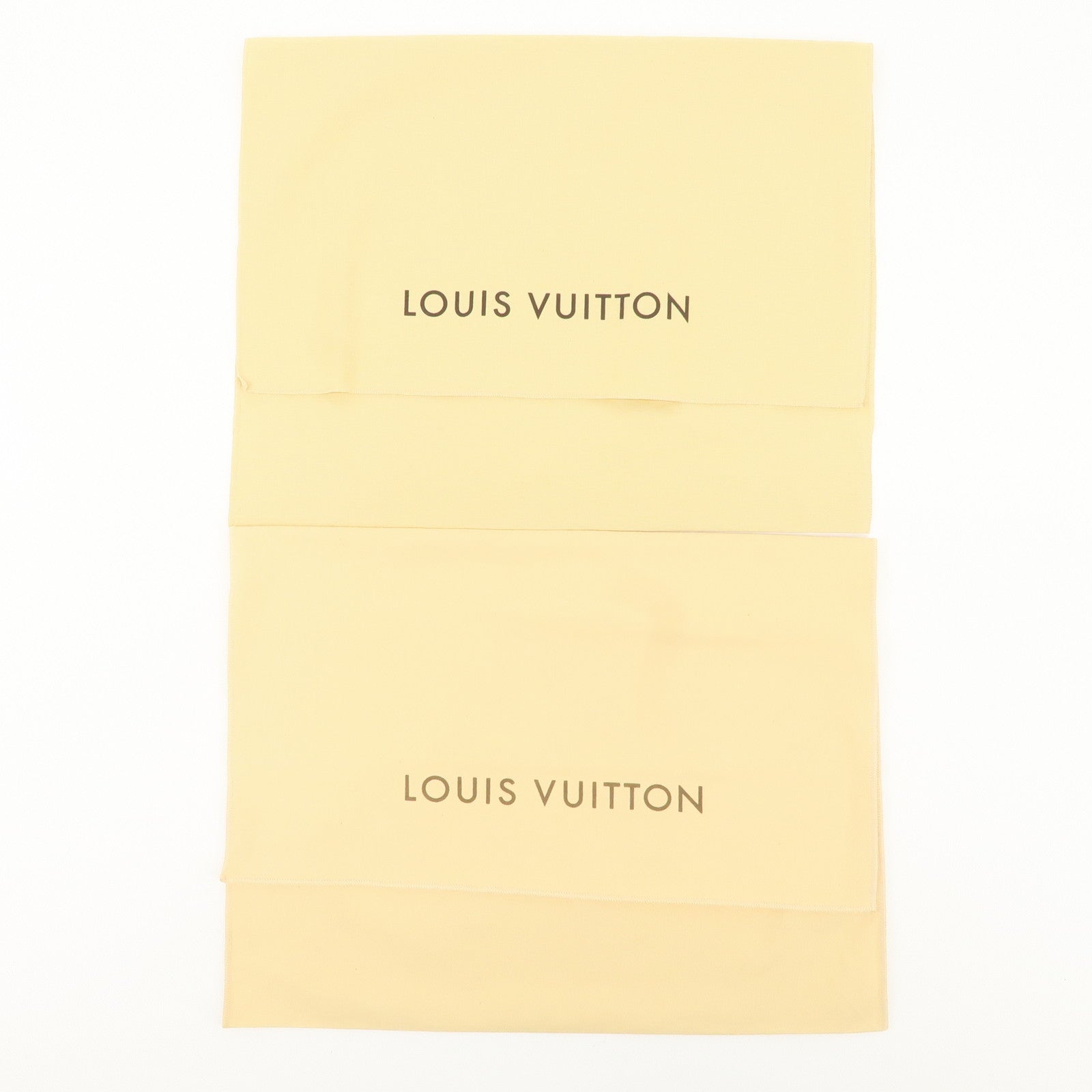 Louis Vuitton Set of 10 Dust Bag Storage Bag Flap Style Beige Used