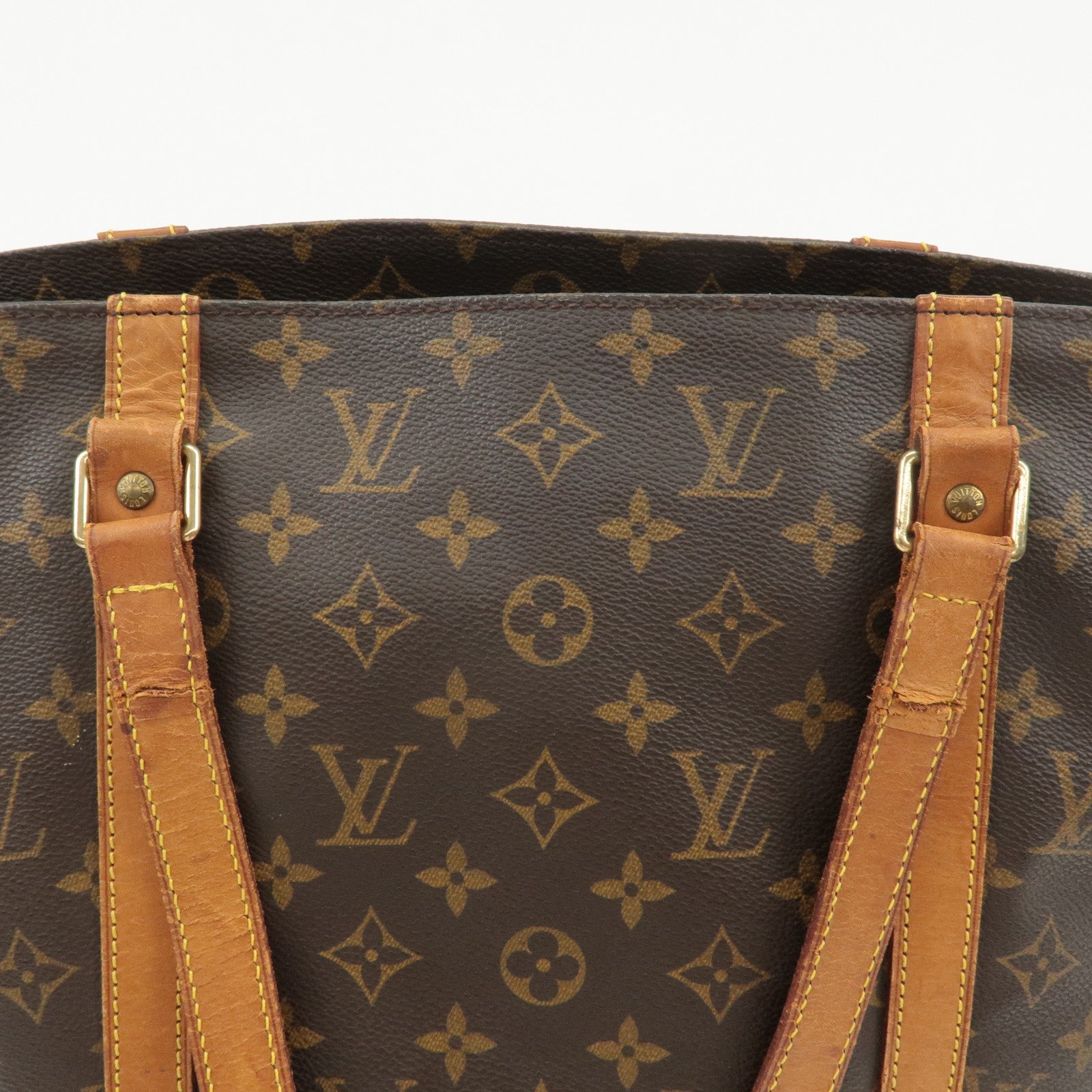 Louis Vuitton Monogram Sac Shopping Shoulder Bag M51108 Used