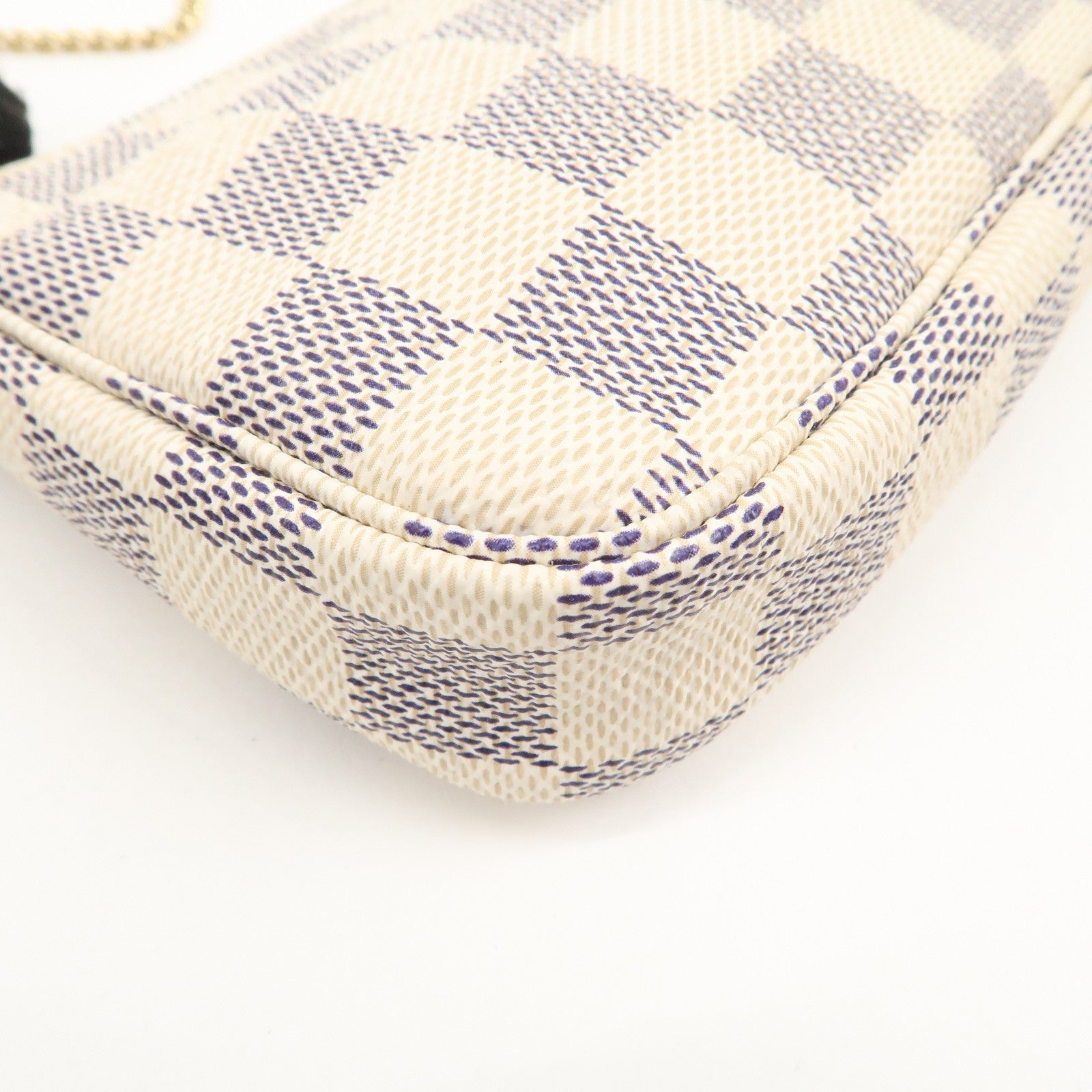 Louis Vuitton Damier Azur Mini Pochette Accessoires Pouch N58010 Used