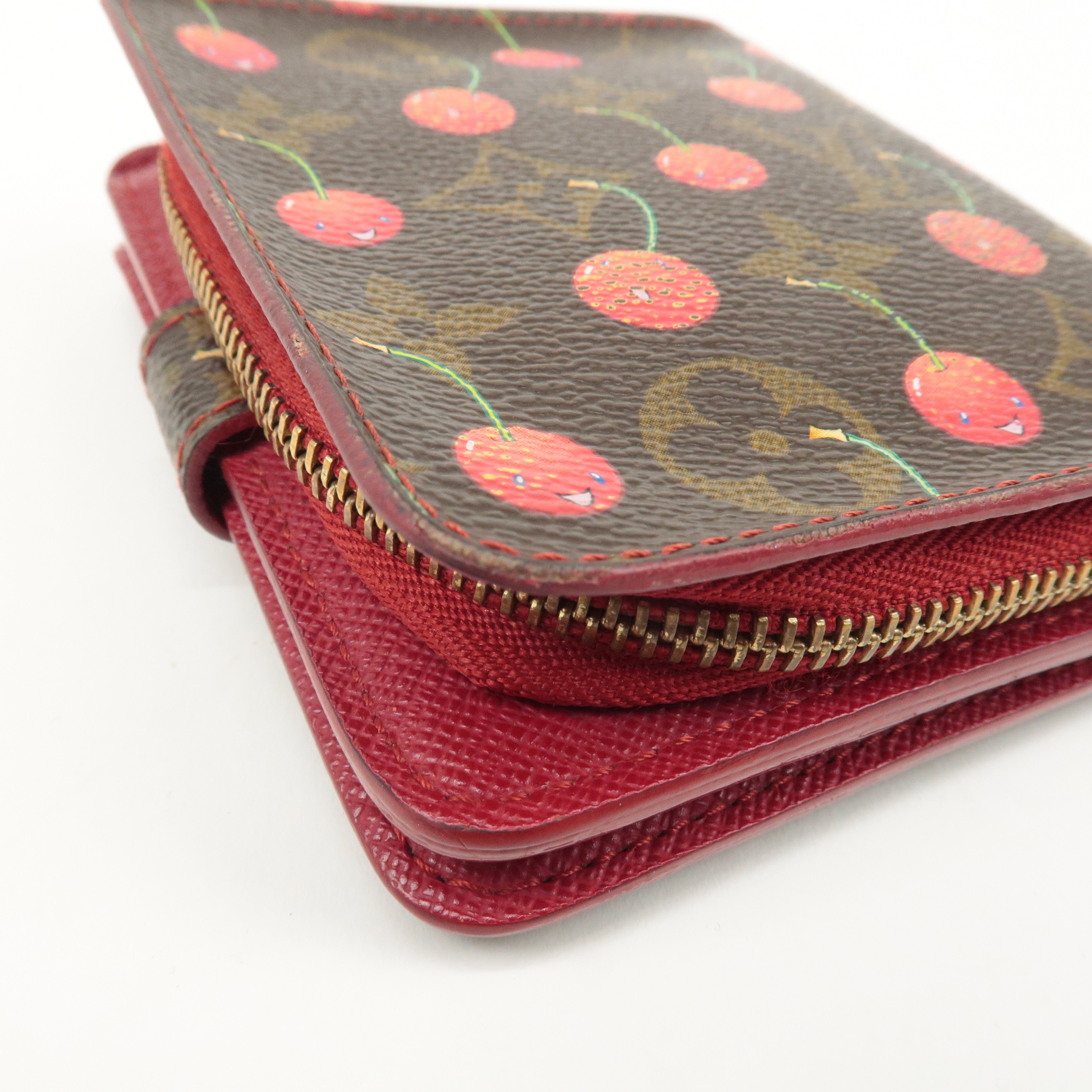 Louis Vuitton Monogram Cherry Compact Zip Bi-fold Wallet M95005