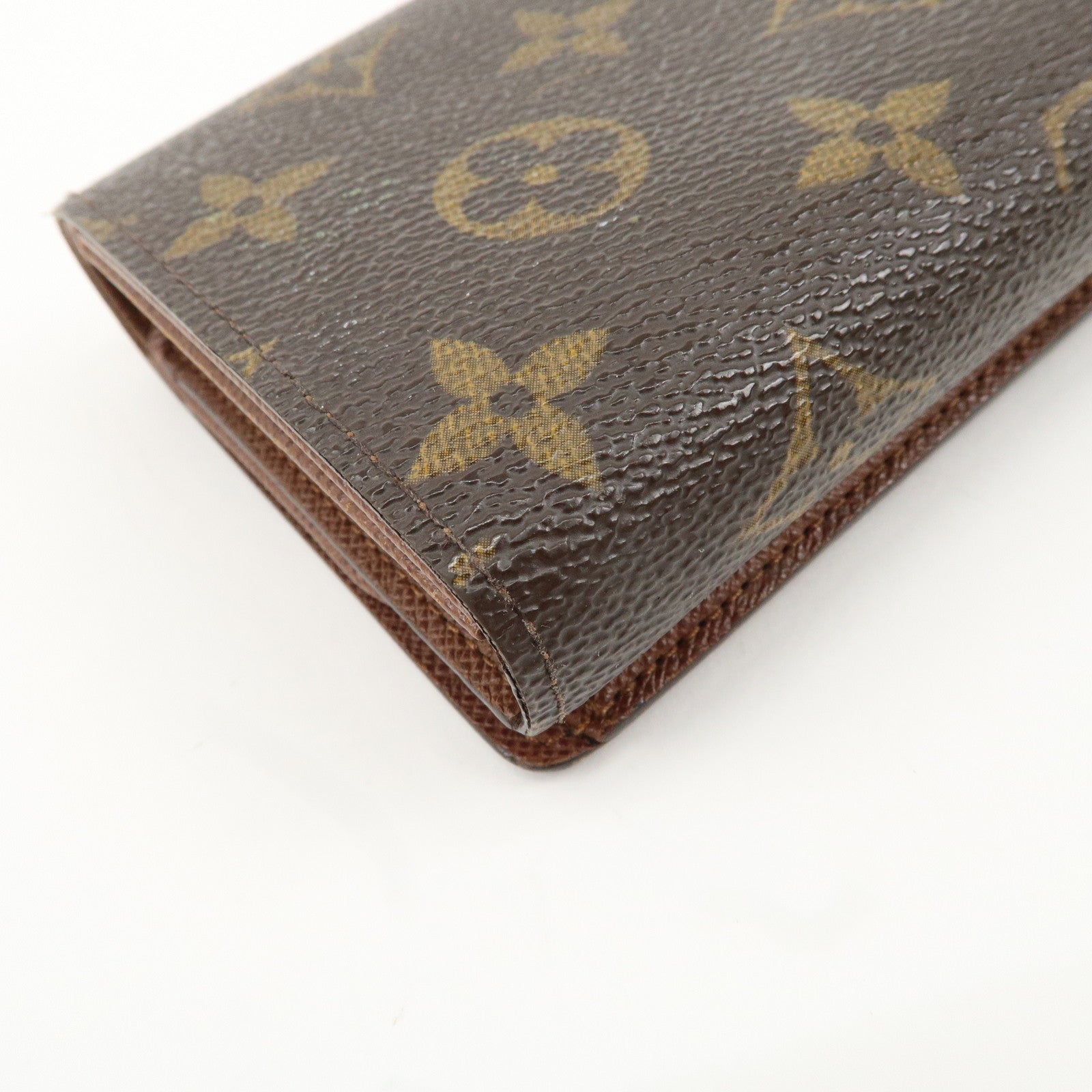 Louis Vuitton Monogram Porte Monnaie Billets Tresor Wallet M61730 Used