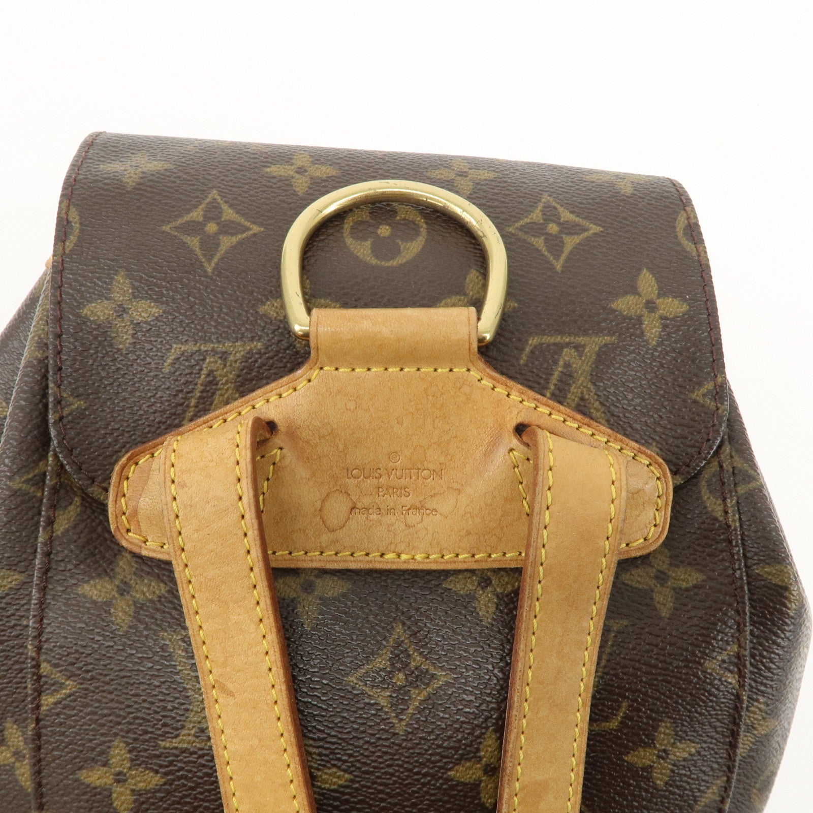 Louis Vuitton Monogram Montsouris MM Back Pack Bag M51136 Used