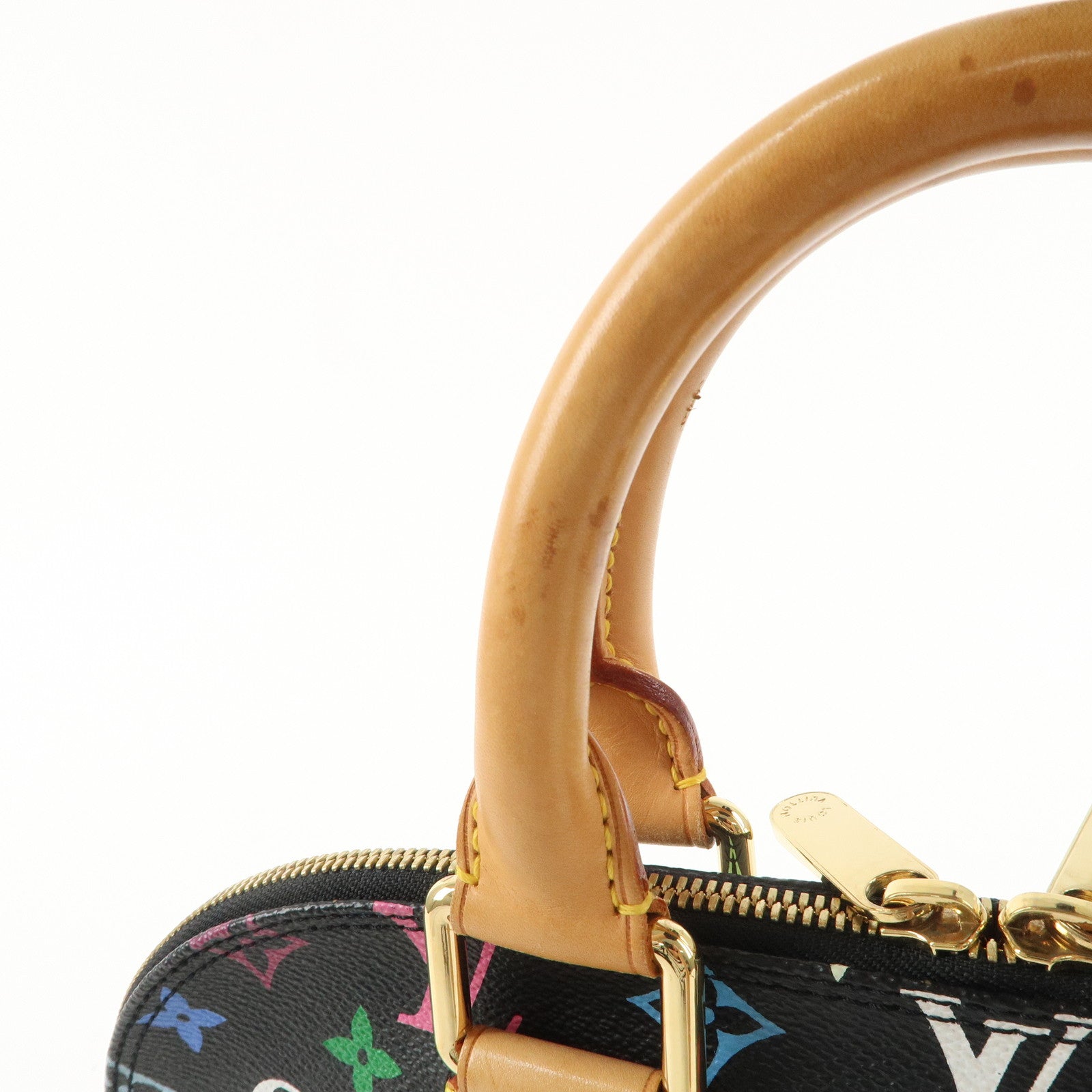 Louis Vuitton Monogram Multi Color Alma Hand Bag Noir M92646