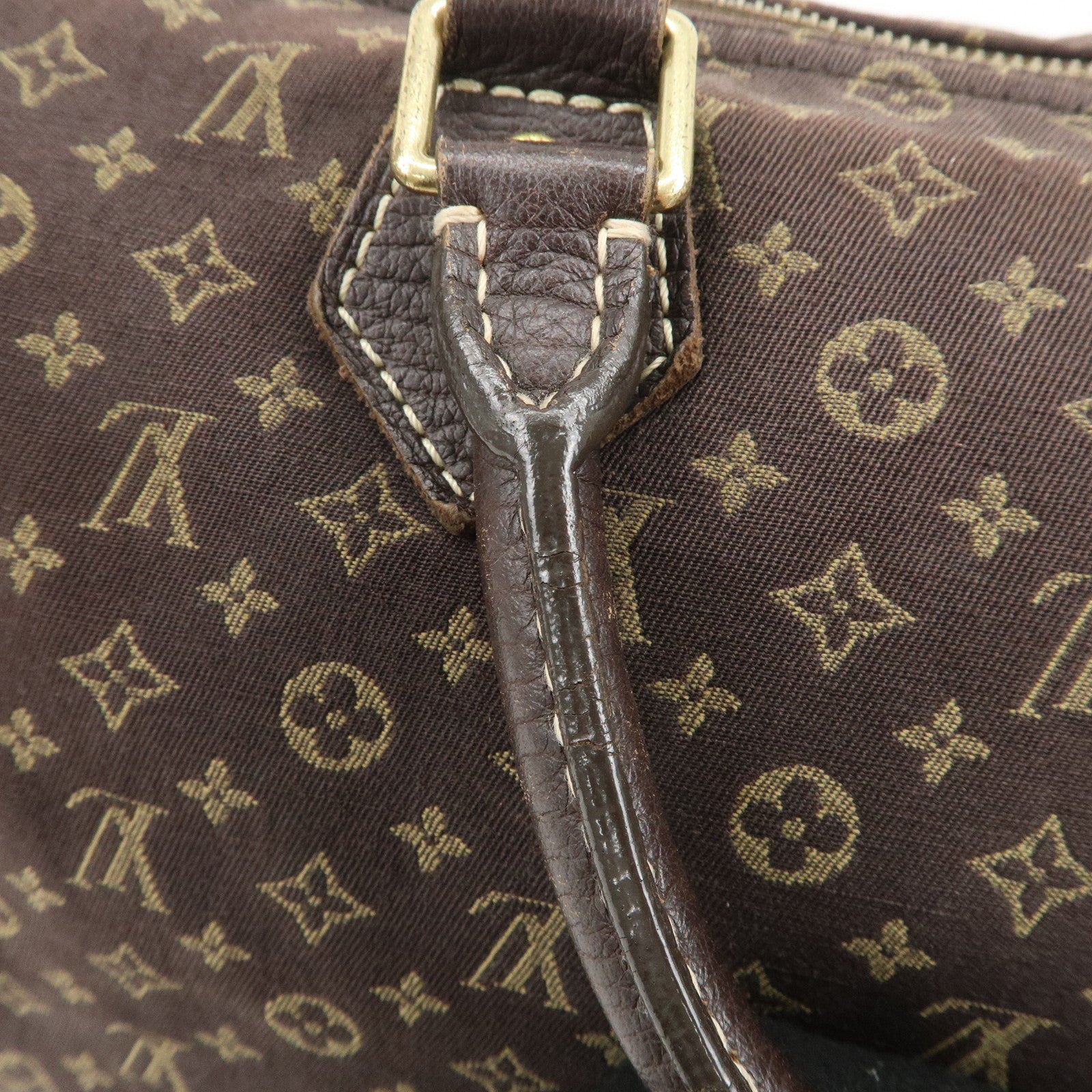 Louis Vuitton Monogram Mini Lin Speedy 30 Boston Bag Ebene M95224 Used