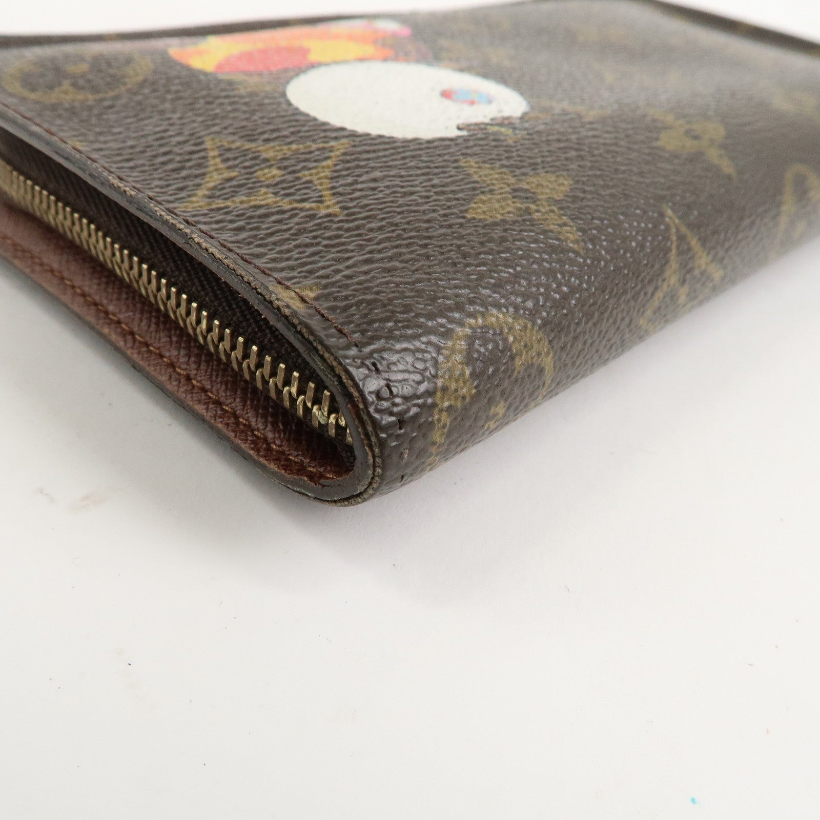 Louis Vuitton Murakami Panda Print Porte Monnaie Zip Wallet M61729