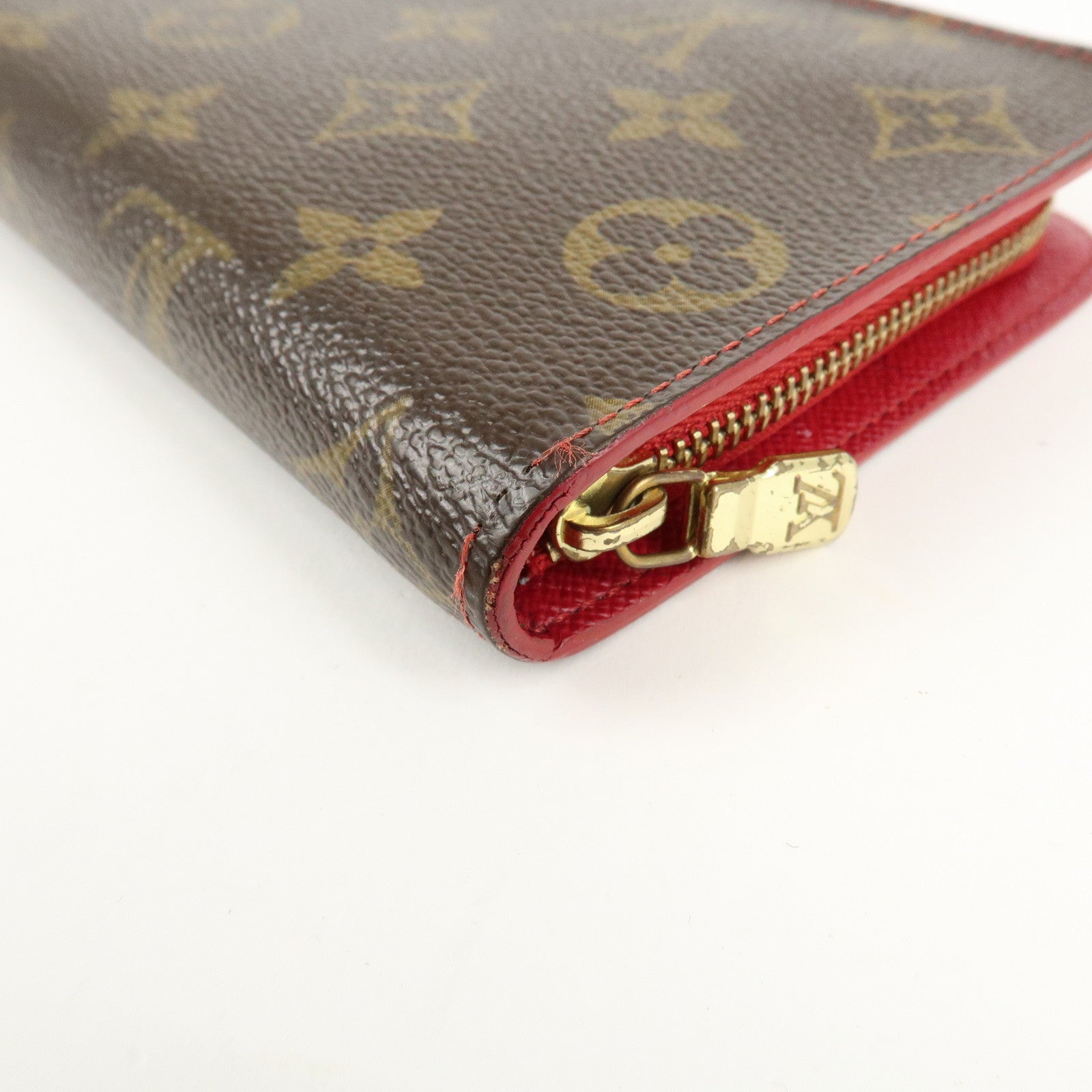 Louis Vuitton Monogram Cherry Porte Monnaie Zip Long Wallet M95006