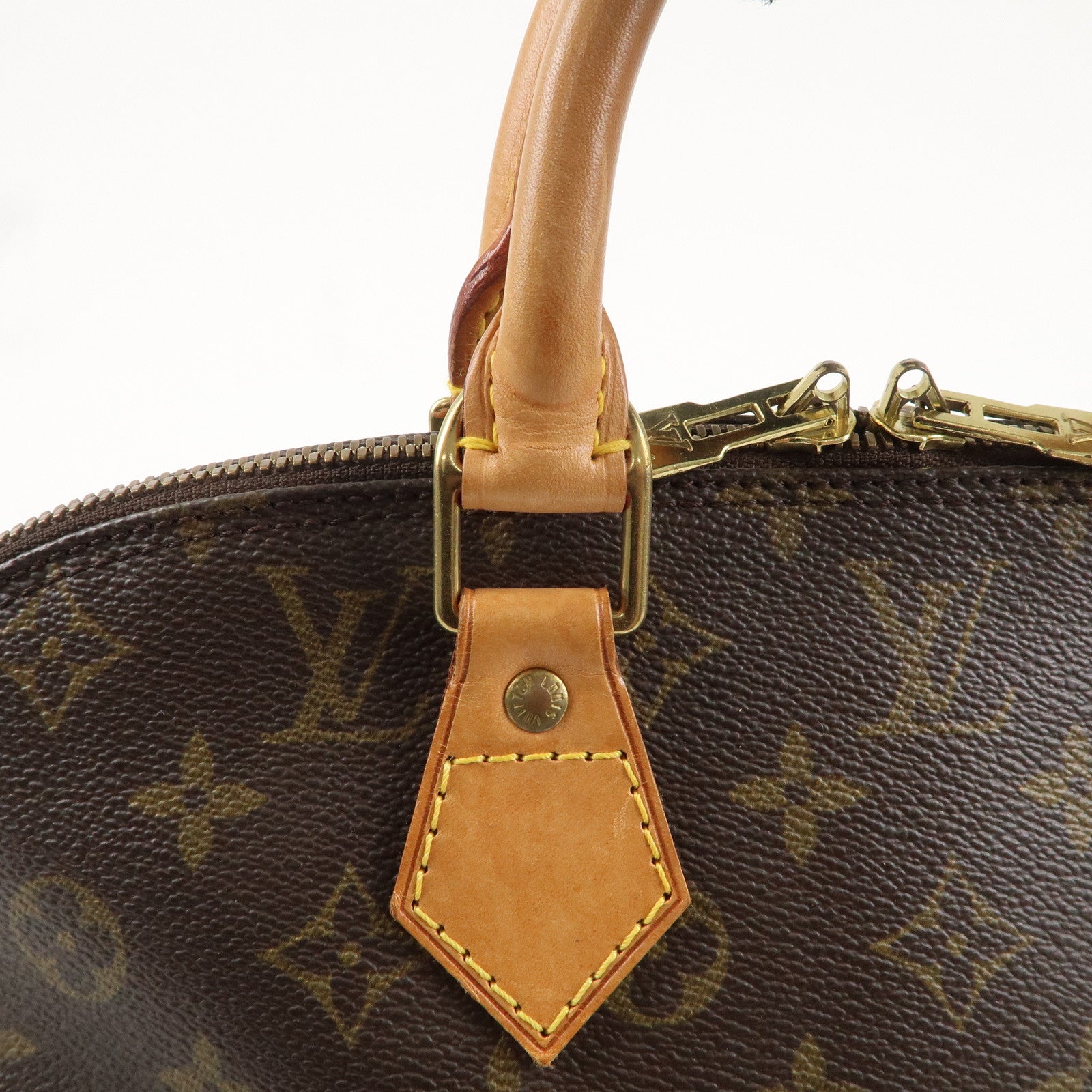 Louis Vuitton Monogram Alma Hand Bag Brown M51130