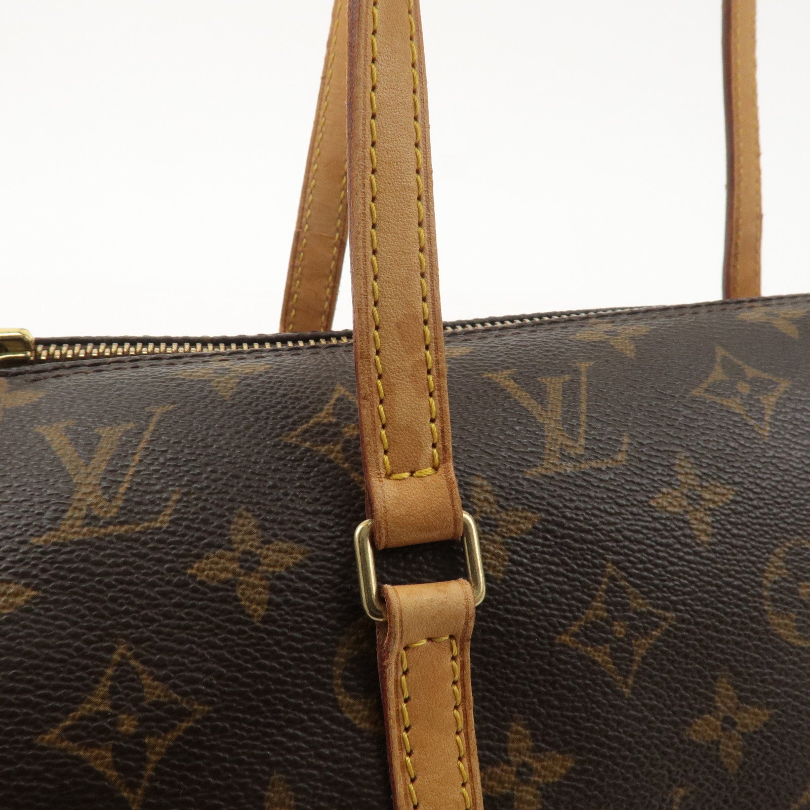 Louis Vuitton Monogram Papillon 30 Hand Bag Brown M51385