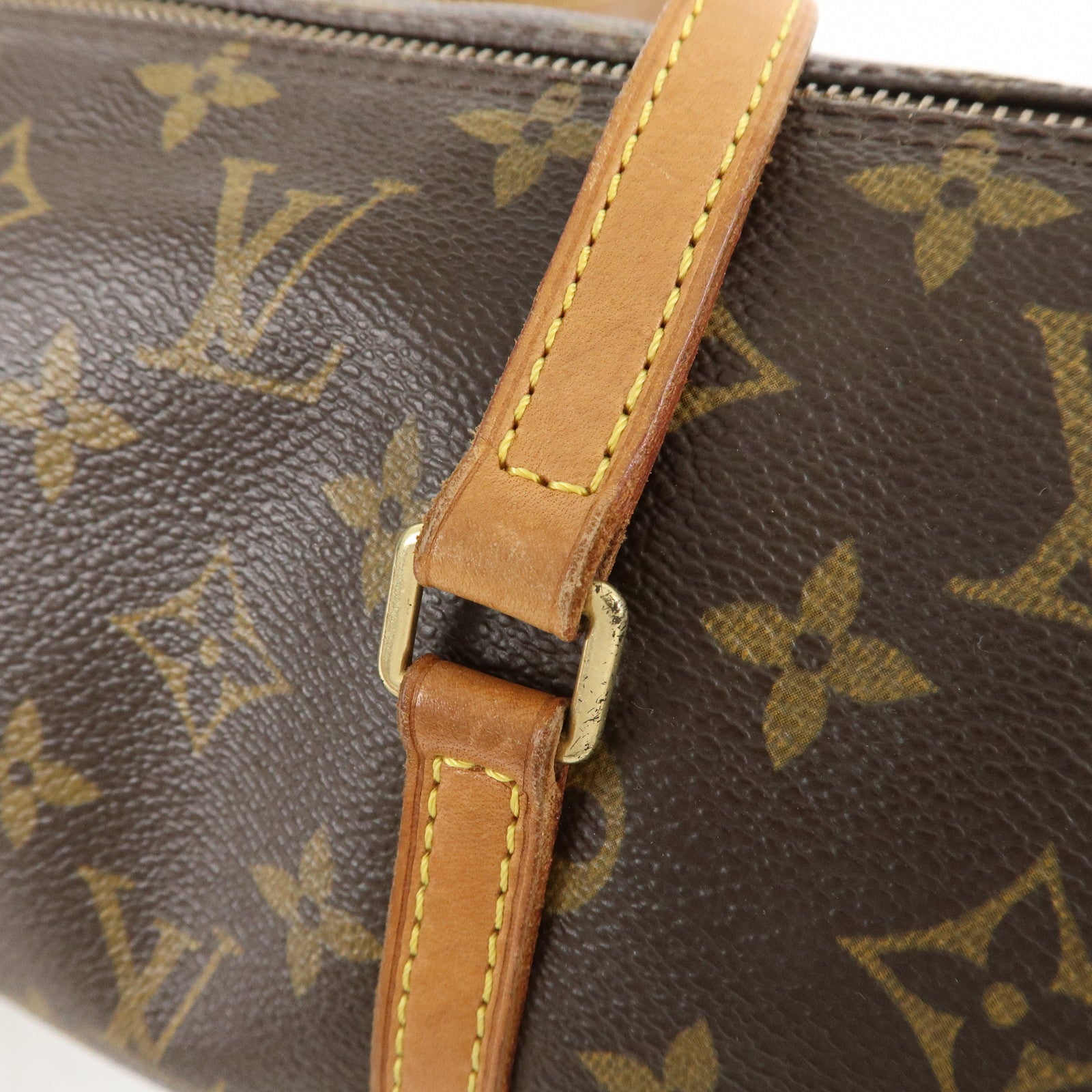 Louis Vuitton Monogram Papillon 30 Hand Bag New Style Brown M51385 Used