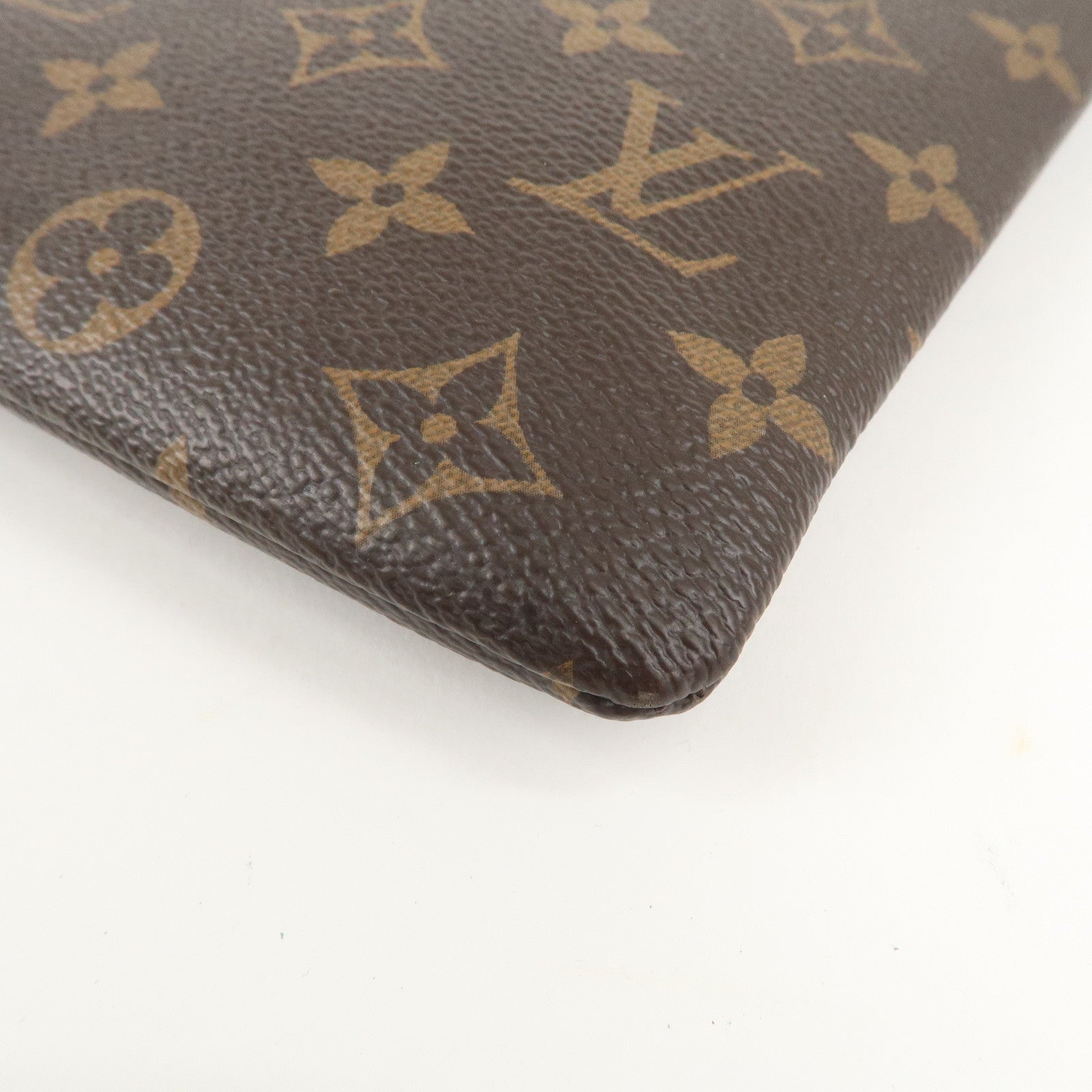 Louis Vuitton Monogram Daily Pouch Clutch Bag Noir Brown M62048