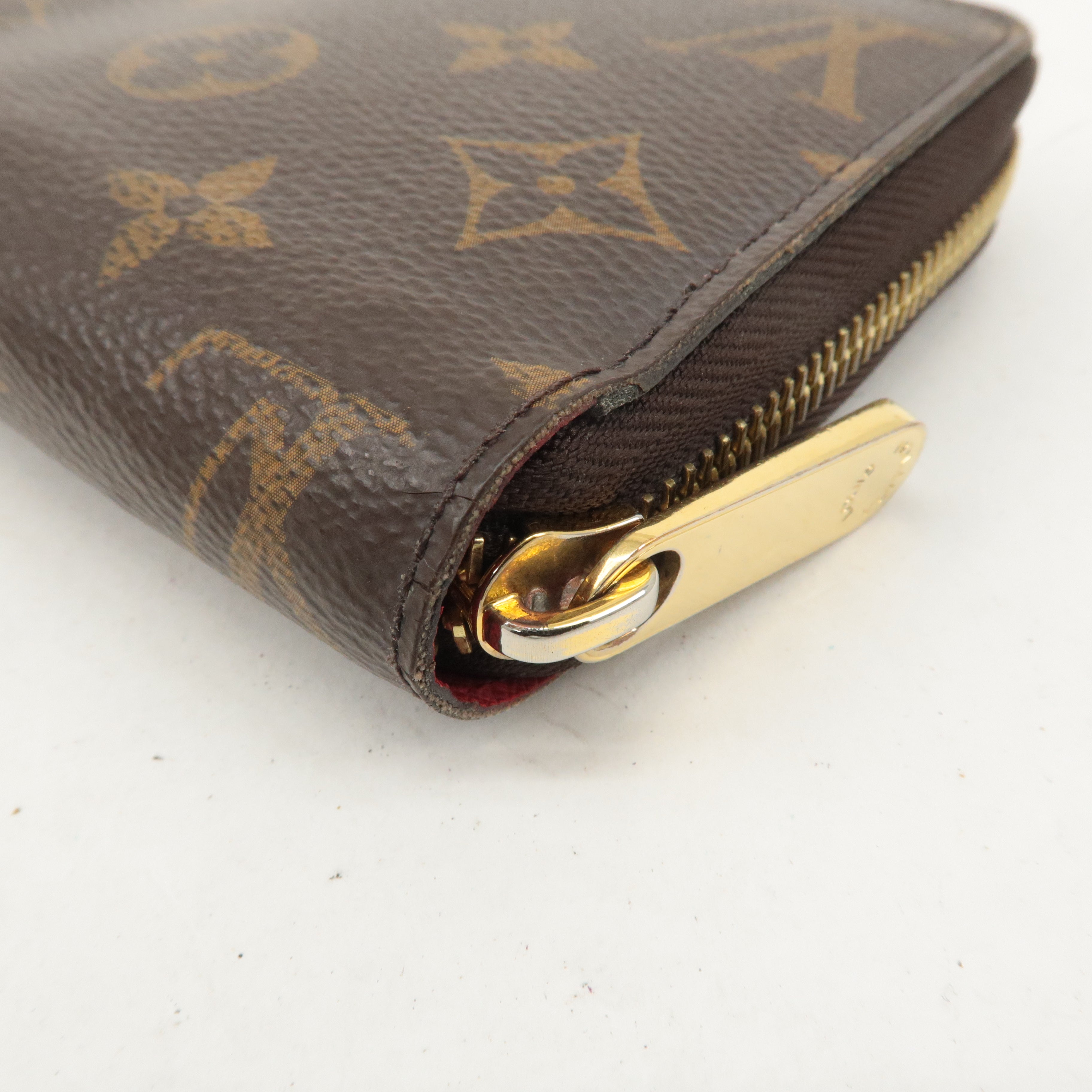 Louis Vuitton Monogram Zippy Wallet Long Wallet Coquelicot M41896