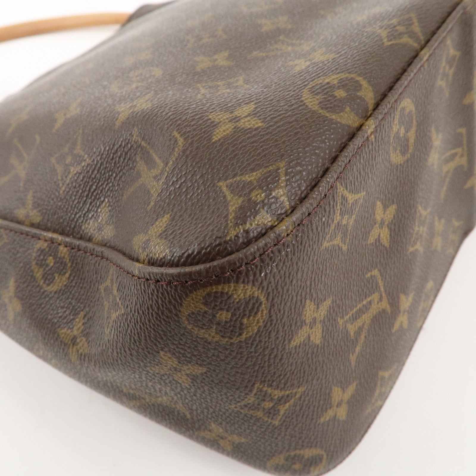 Louis Vuitton Monogram Looping GM Shoulder Bag Brown M51145