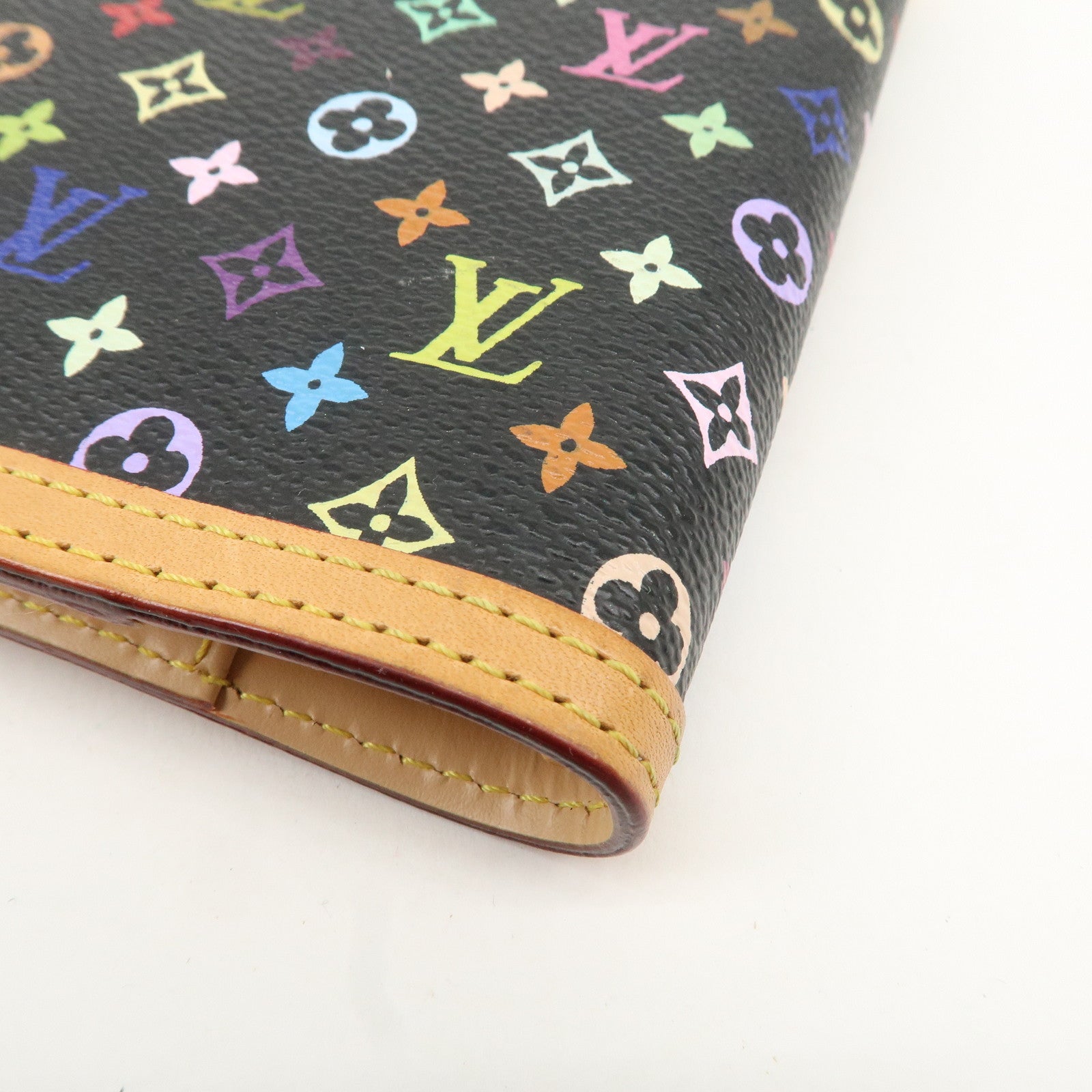 Louis Vuitton Monogram Multi Color Agenda PM Planner Cover R20895 Used