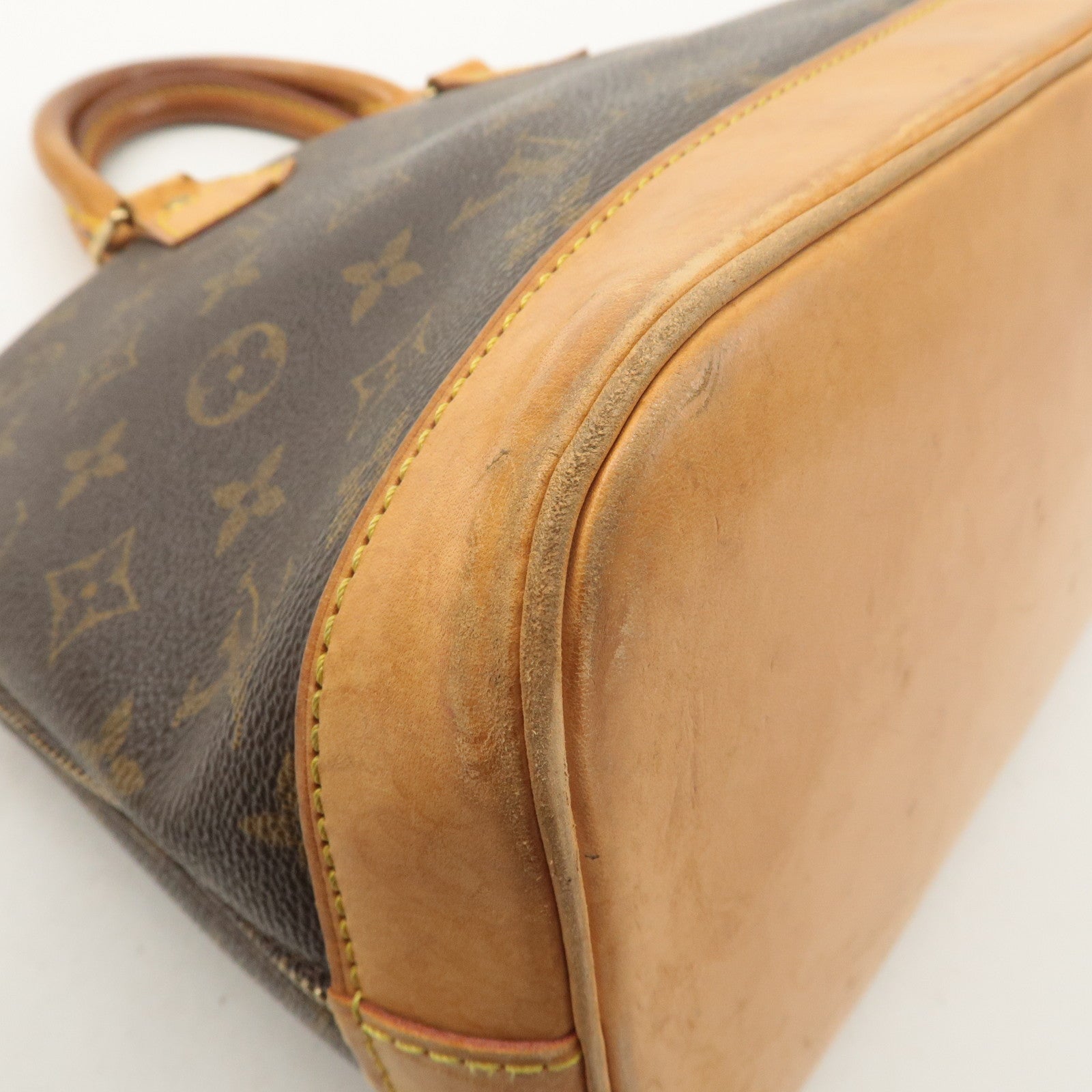 Louis Vuitton Monogram Alma Hand Bag Brown M51130