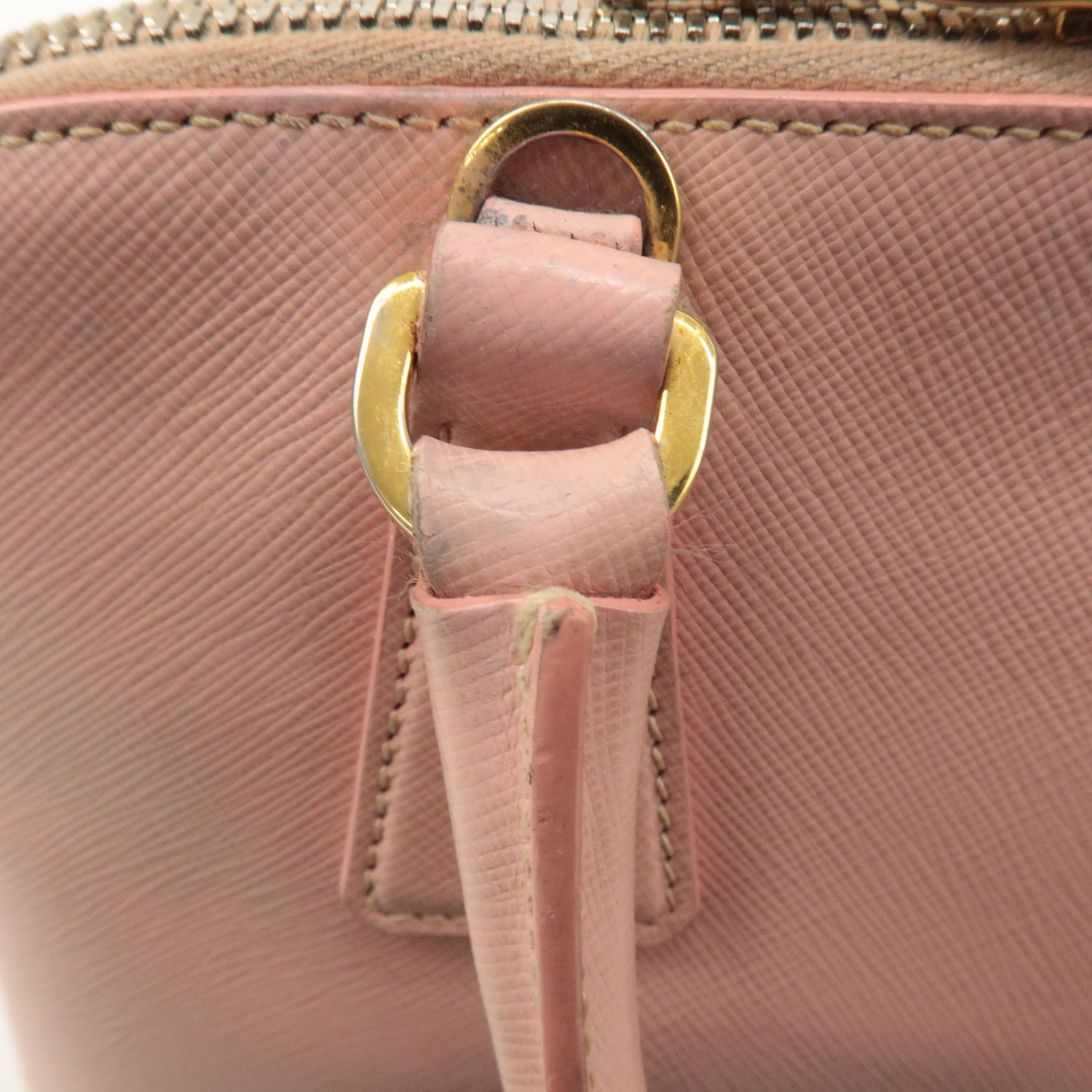 PRADA Saffiano Leather 2WAY Bag Hand Bag Cross Body Pink