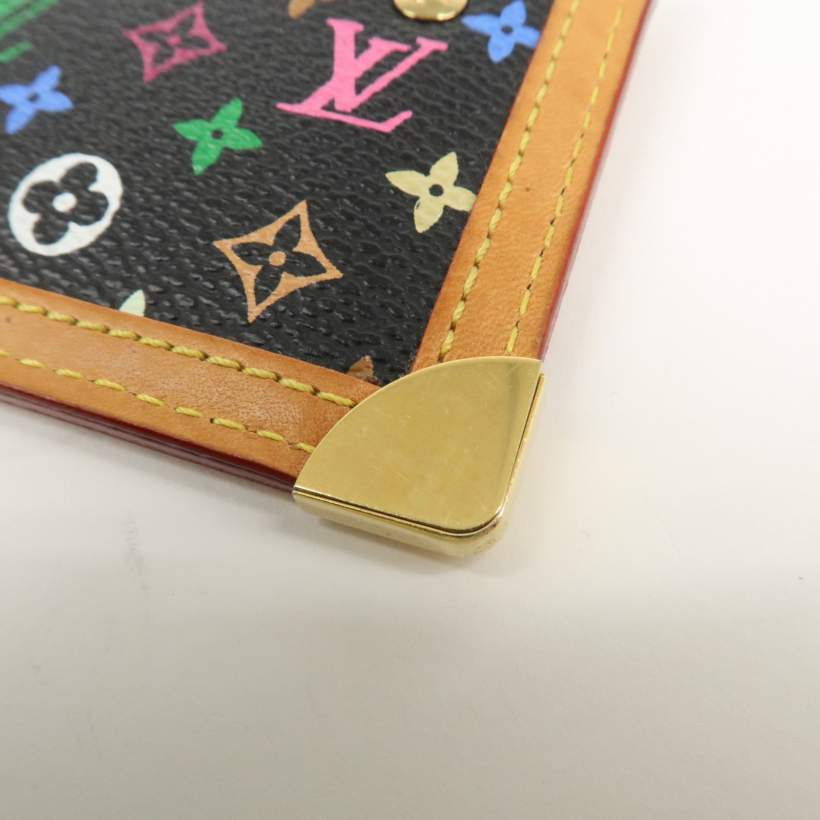 Louis Vuitton Monogram Multicolor Pochette Cles Noir M92654