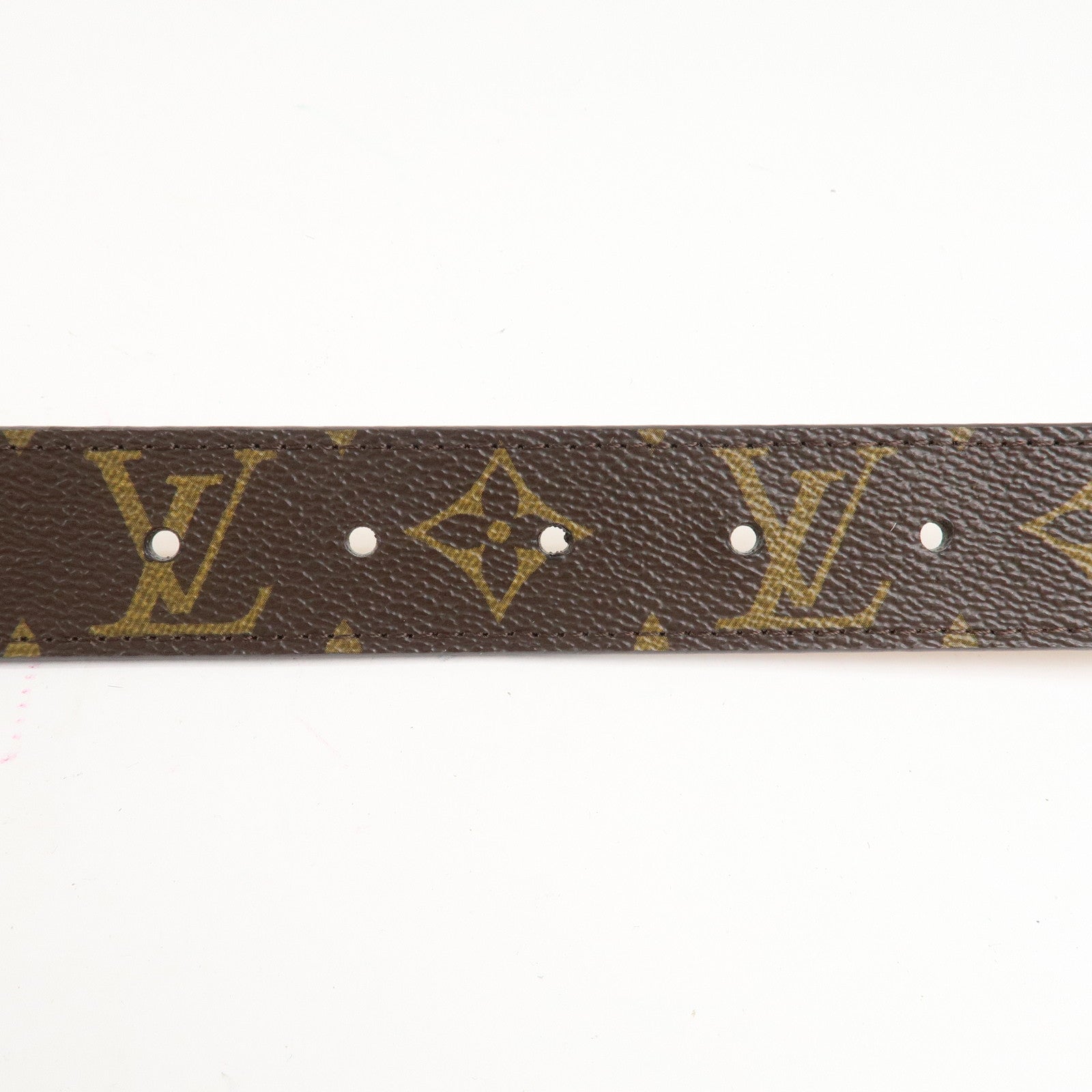 Louis Vuitton Monogram Saint Tulle Oval Belt 80/32 M9842 Used