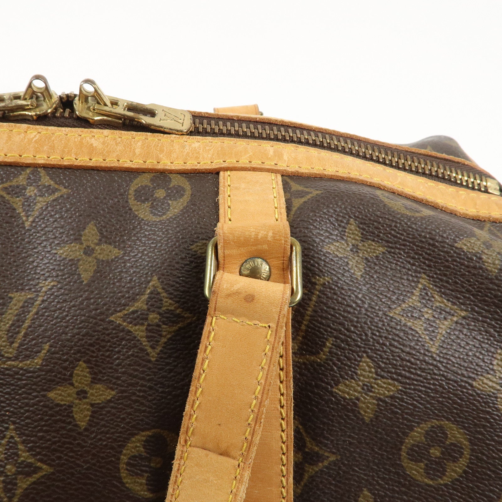 Louis Vuitton Monogram Sac Souple 35 Boston Bag Brown M41626