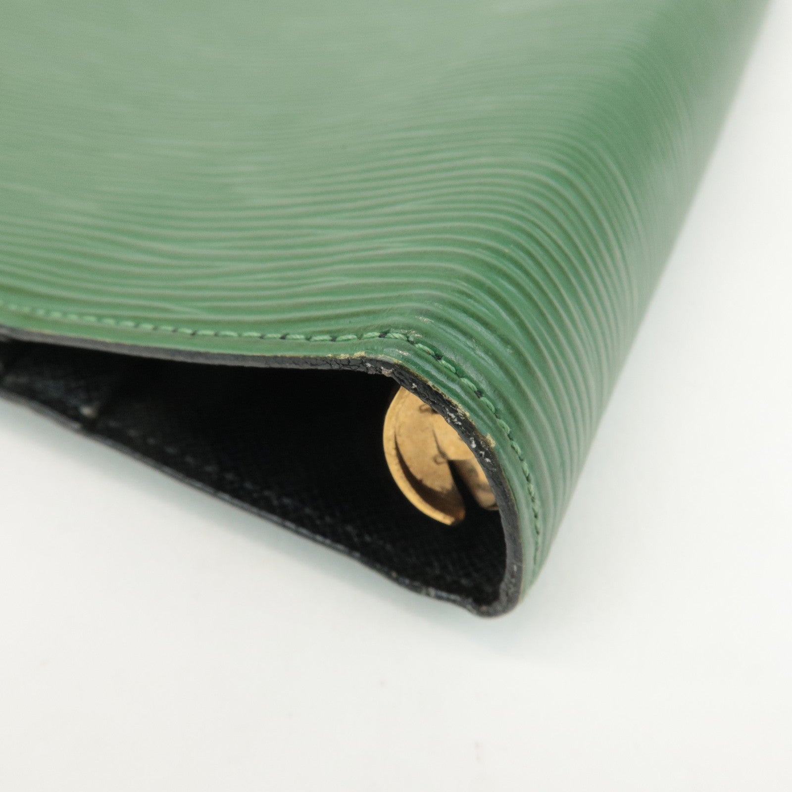 Louis Vuitton Epi Agenda GM Planner Cocer Borneo Green R20212 Used