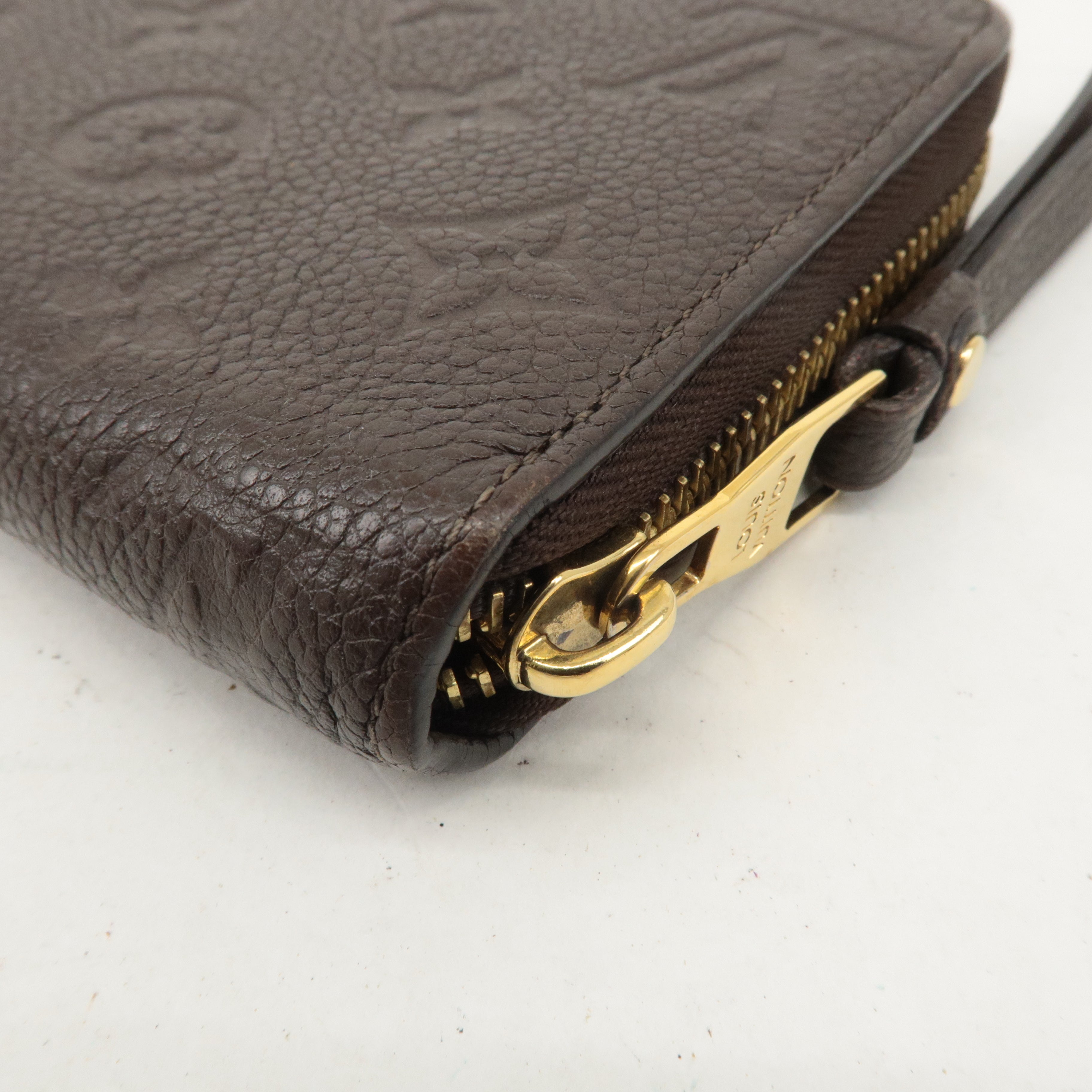 Louis Vuitton Monogram Empreinte Zippy Wallet Terre Brown M60548