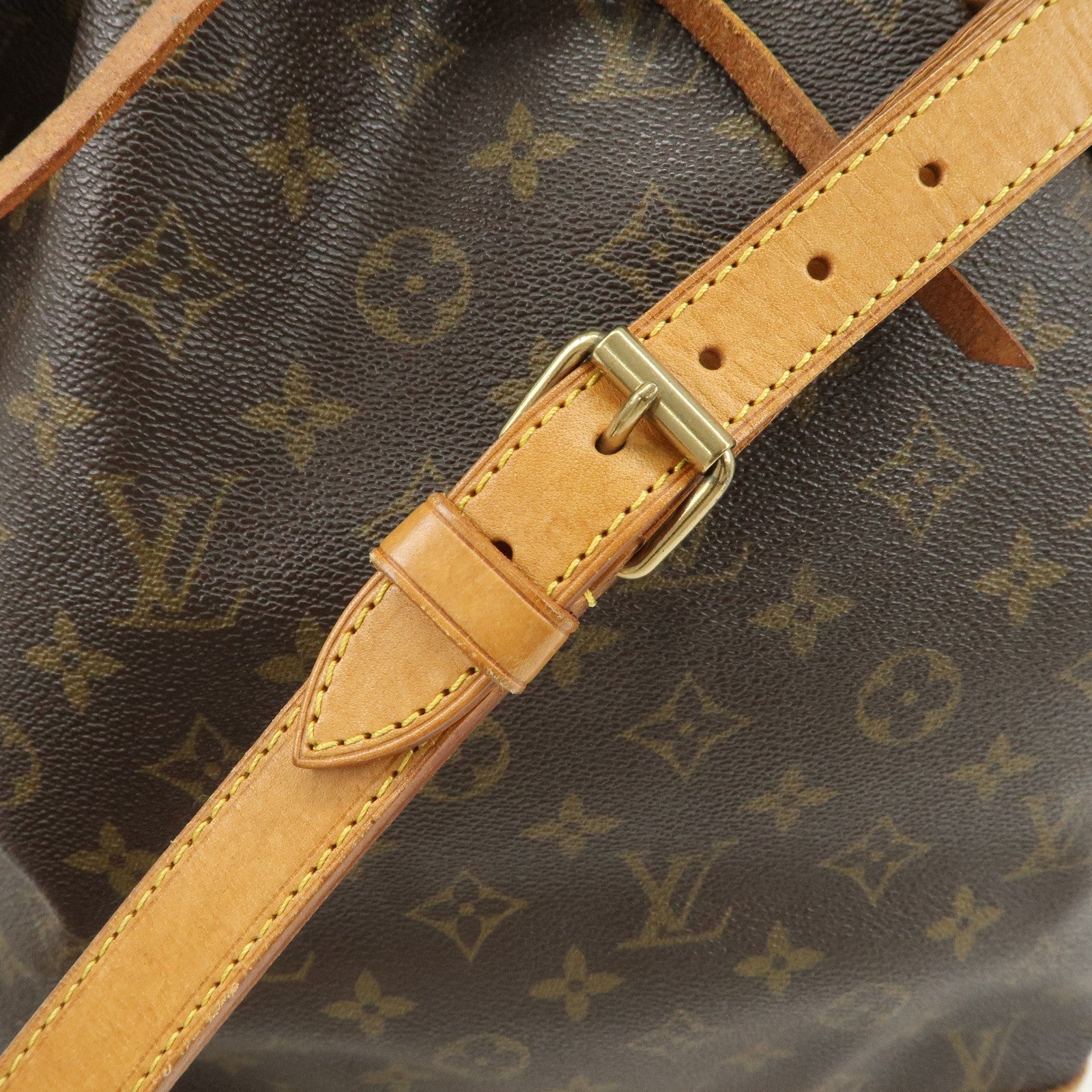 Louis Vuitton Monogram Noe Shoulder Bag Hand Bag Brown M42224 Used