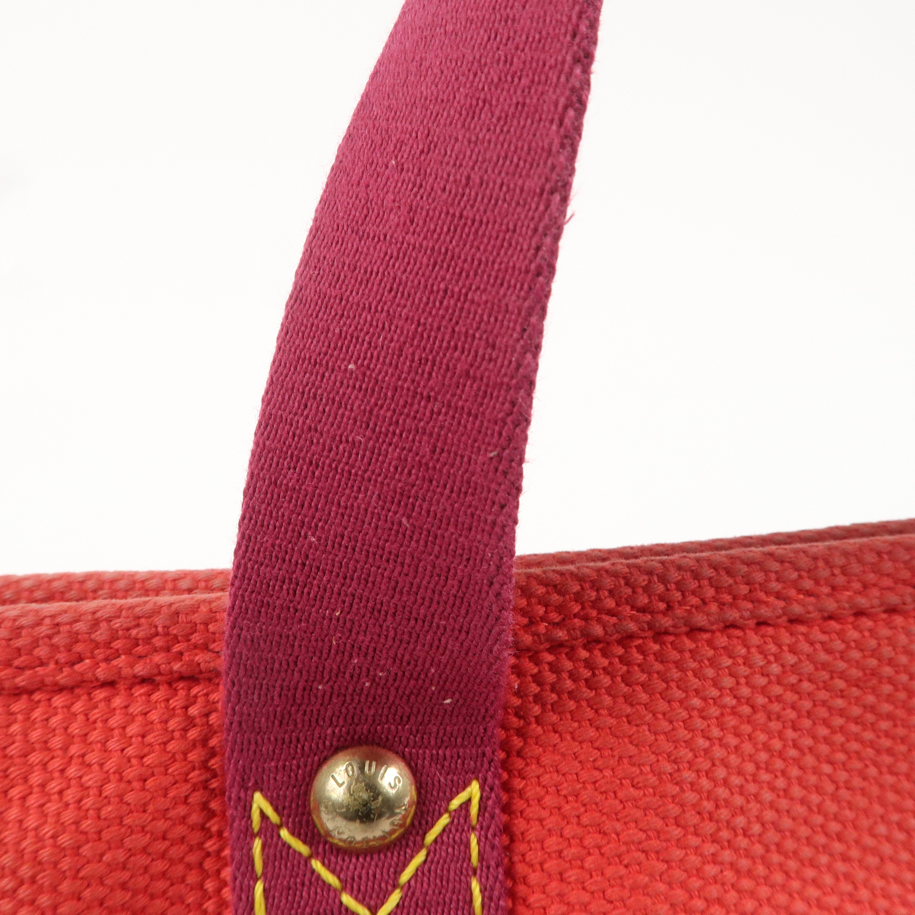 Louis Vuitton Antigua Cabas PM Hand Bag Rouge M40037