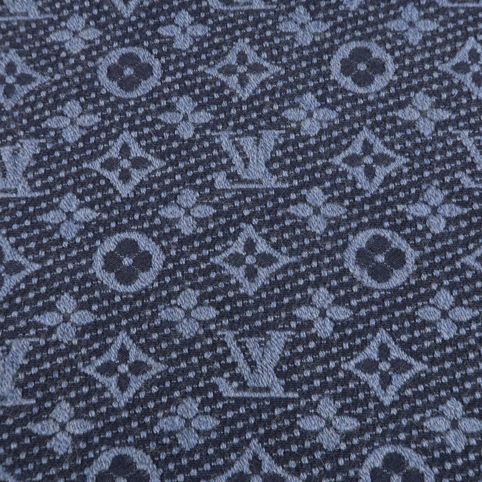 Louis Vuitton Monogram Escharpe Logo Classic Scarf Gray M78525