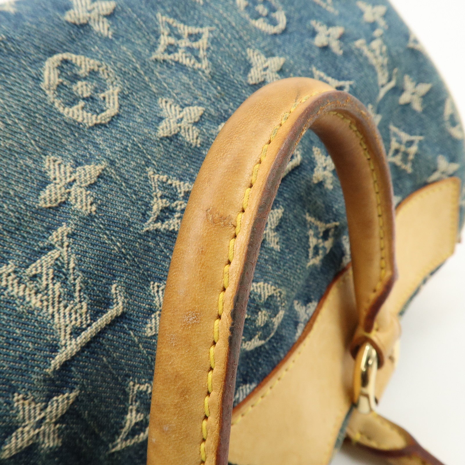 Louis Vuitton Monogram Denim Neo Speedy Boston Bag Blue M95019 Used