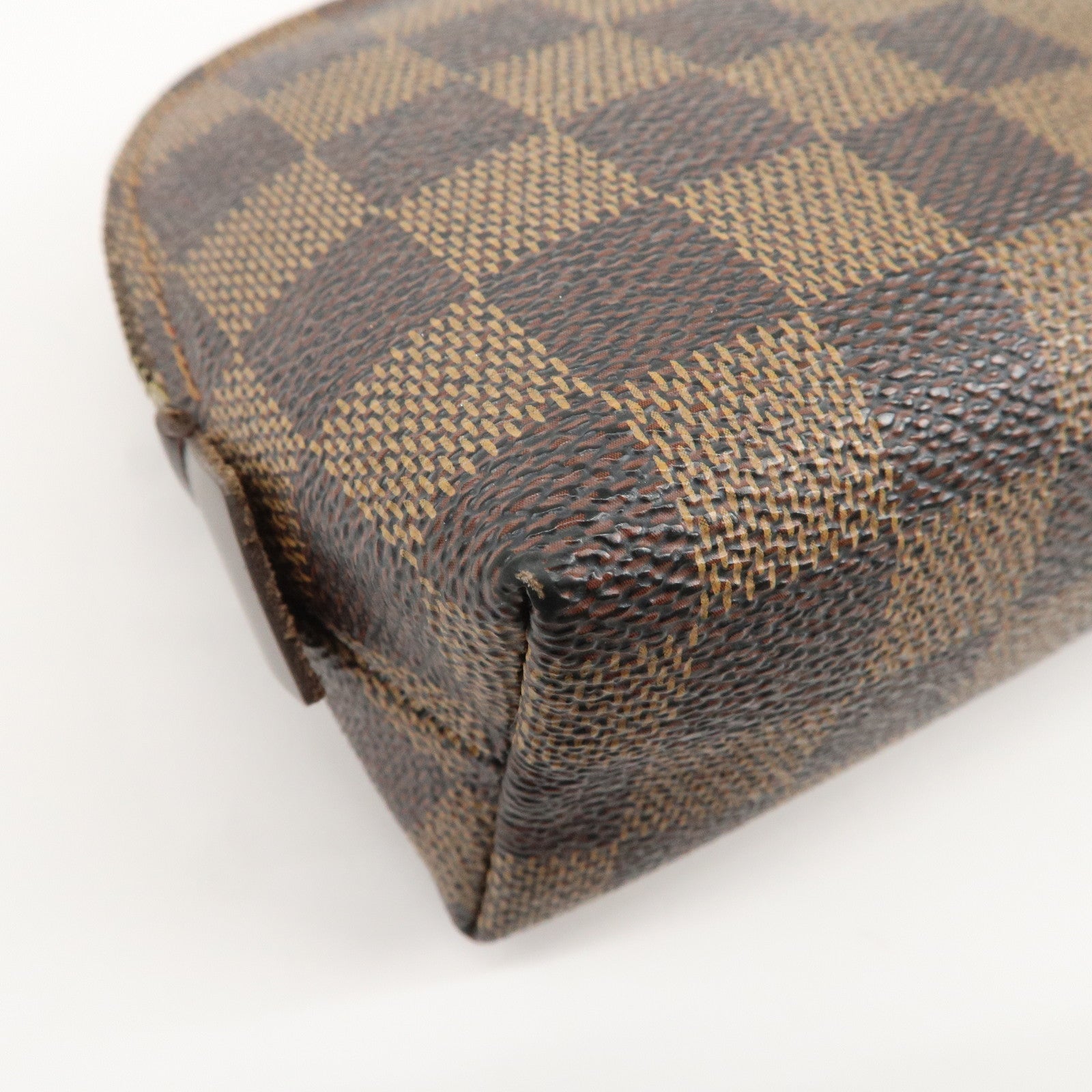 Louis Vuitton Damier Ebene Pochette Cosmetic Pouch N47516 Used