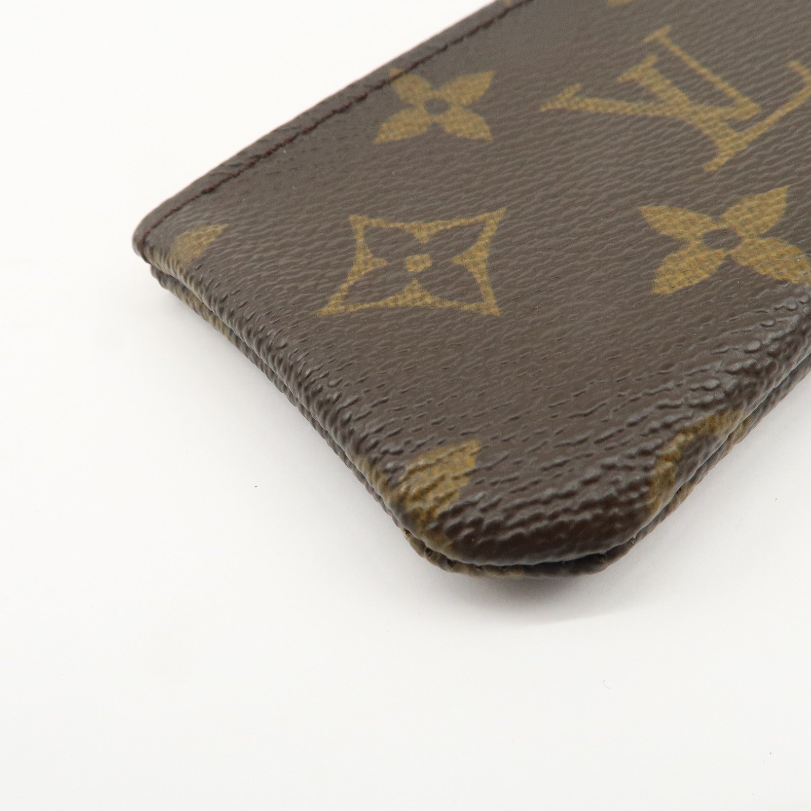 Louis Vuitton Monogram Pochette Cles Coin Case Key Case  M62650