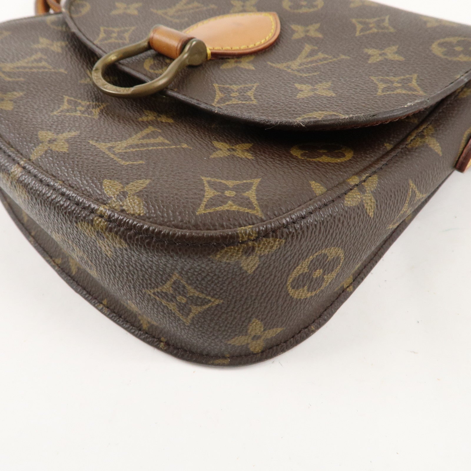 Louis Vuitton Monogram Saint Cloud MM Shoulder Bag Brown M51243